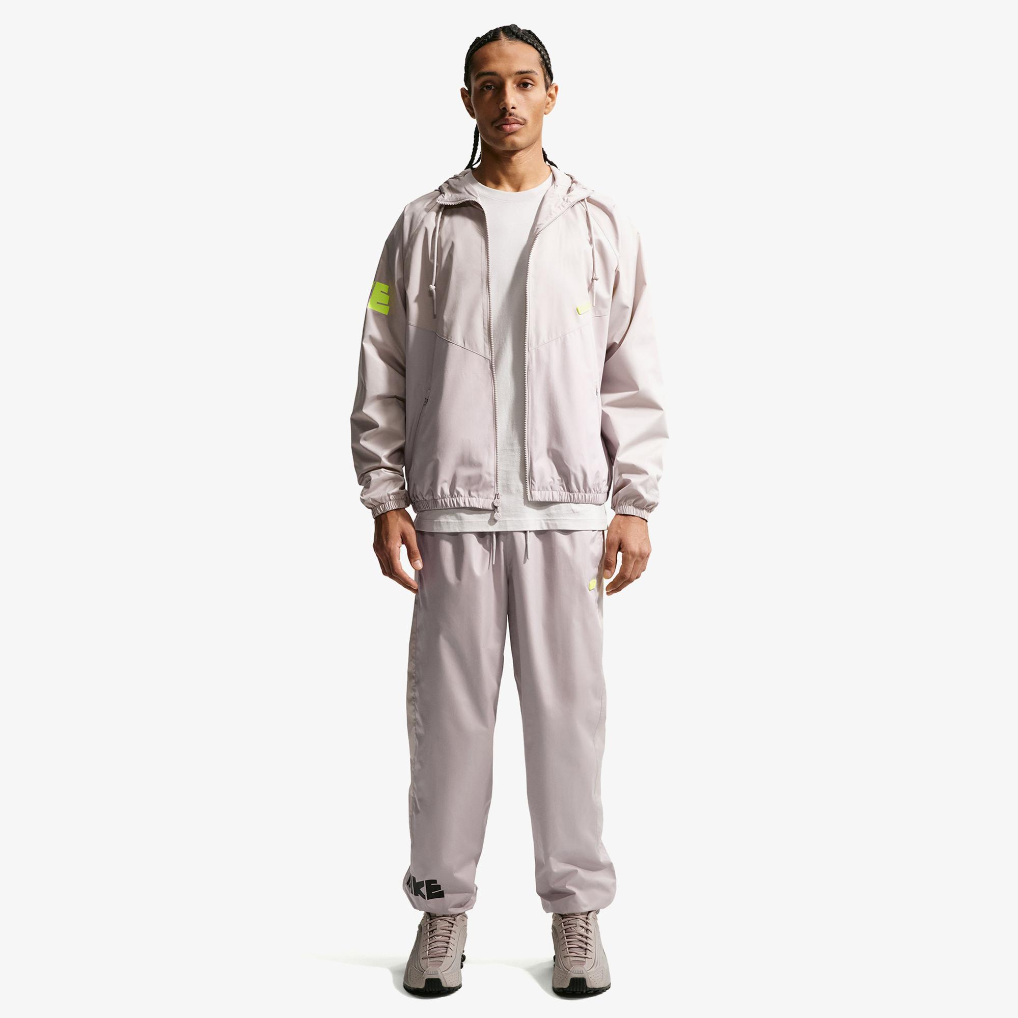 Nike Windrunner Erkek Gri Ceket