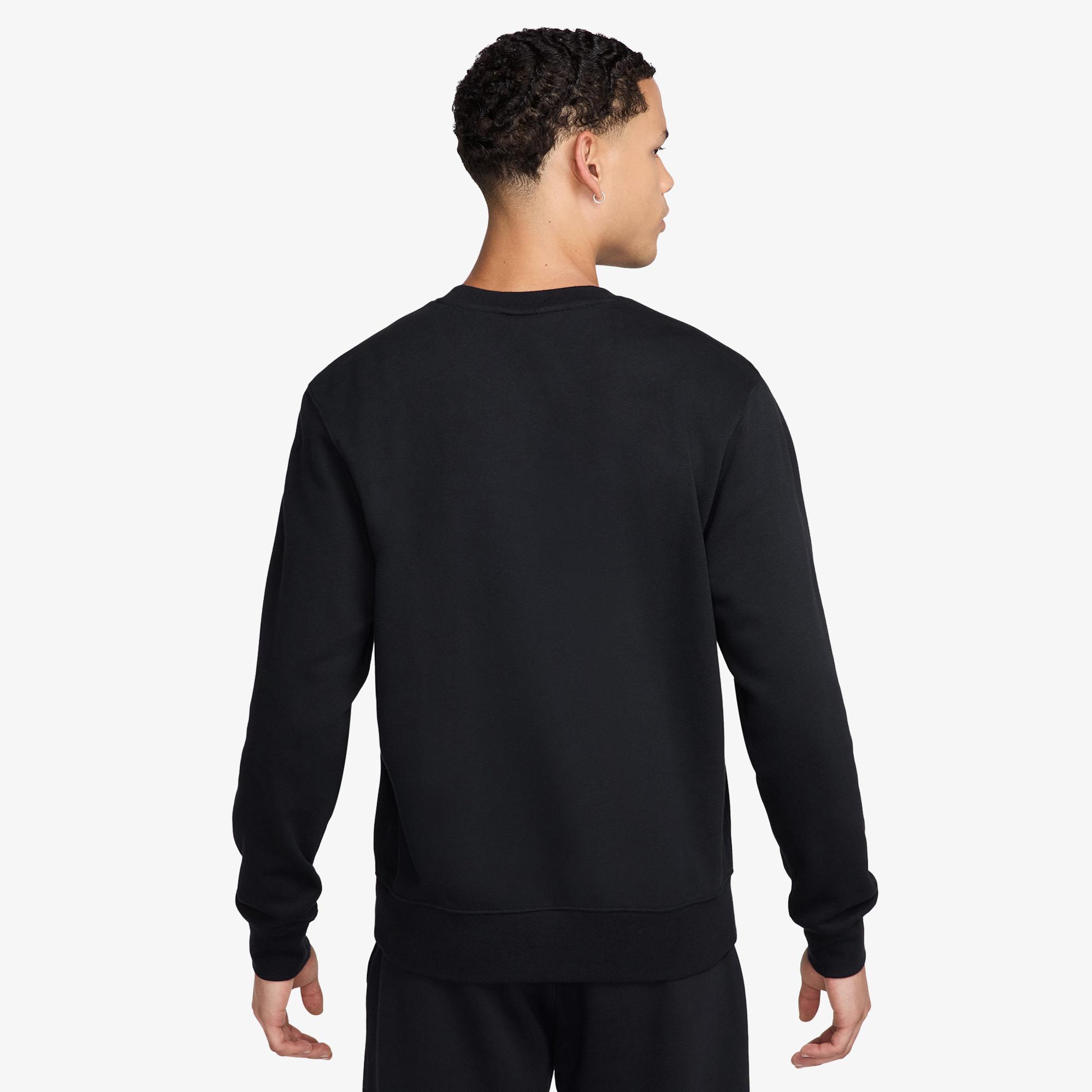 Nike Club Crew Erkek Siyah Sweatshirt