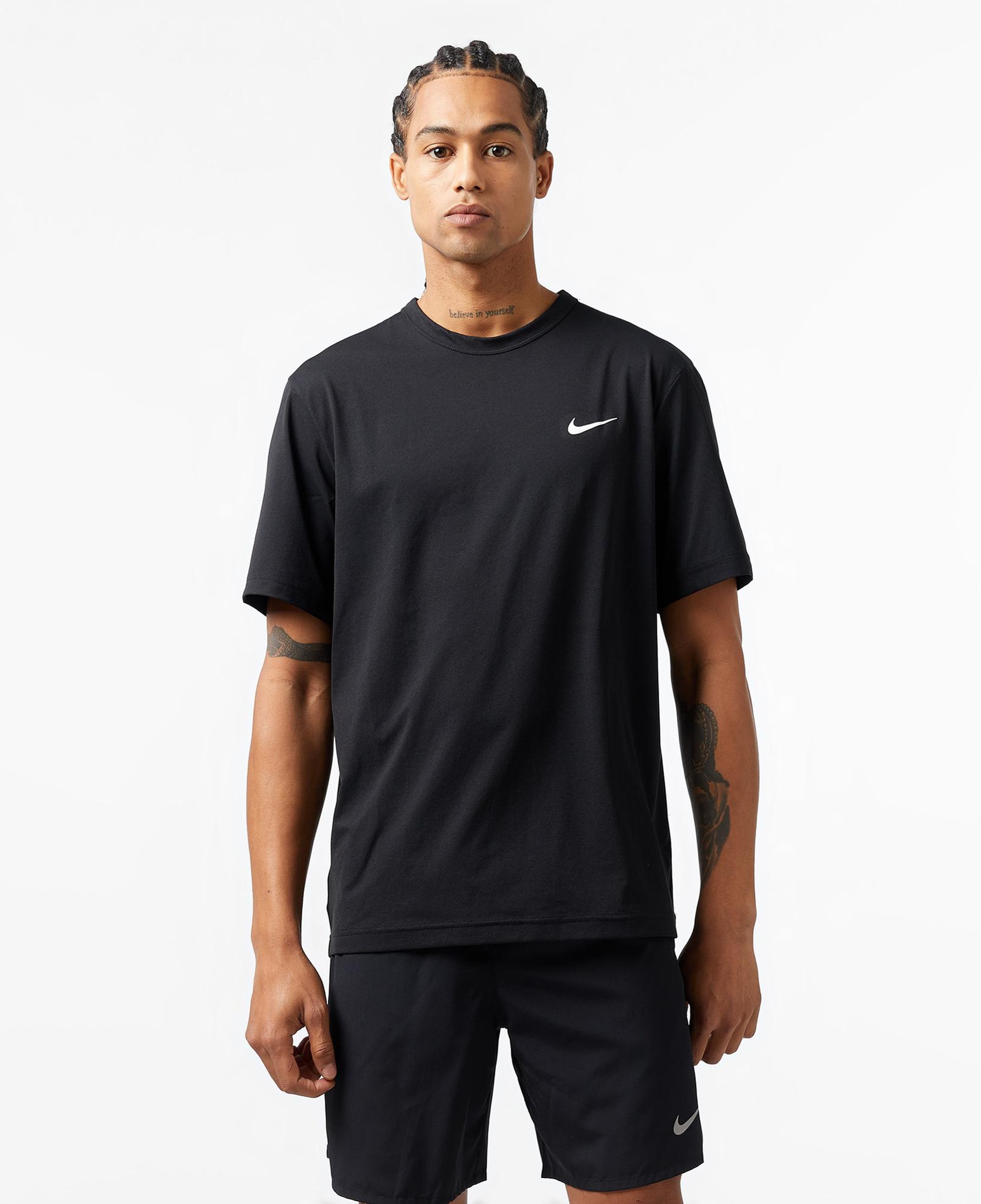 Nike Dri-Fit Hyverse Erkek Siyah T-Shirt