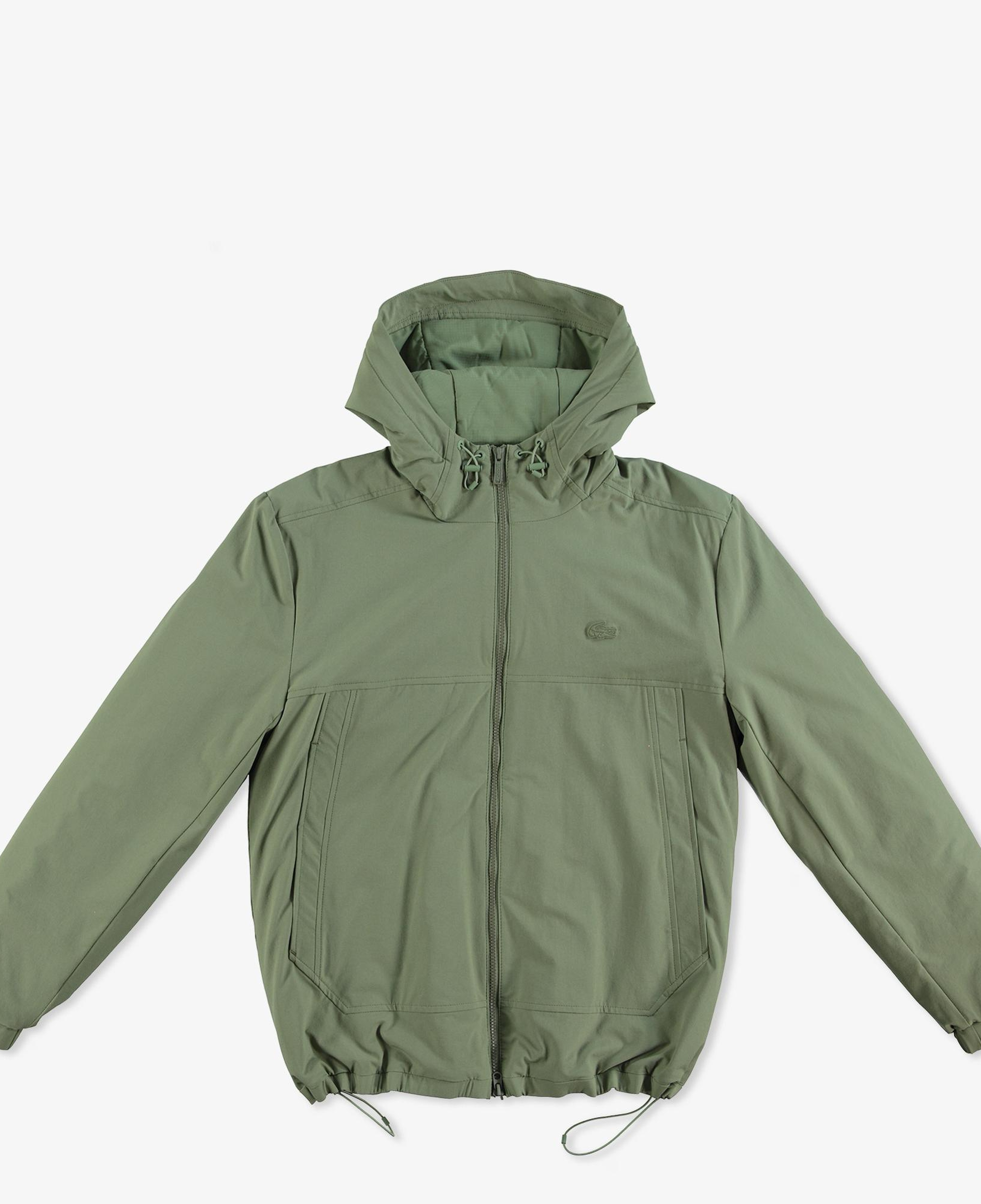 Lacoste Erkek Relaxed Fit Kapüşonlu Yeşil Yağmurluk