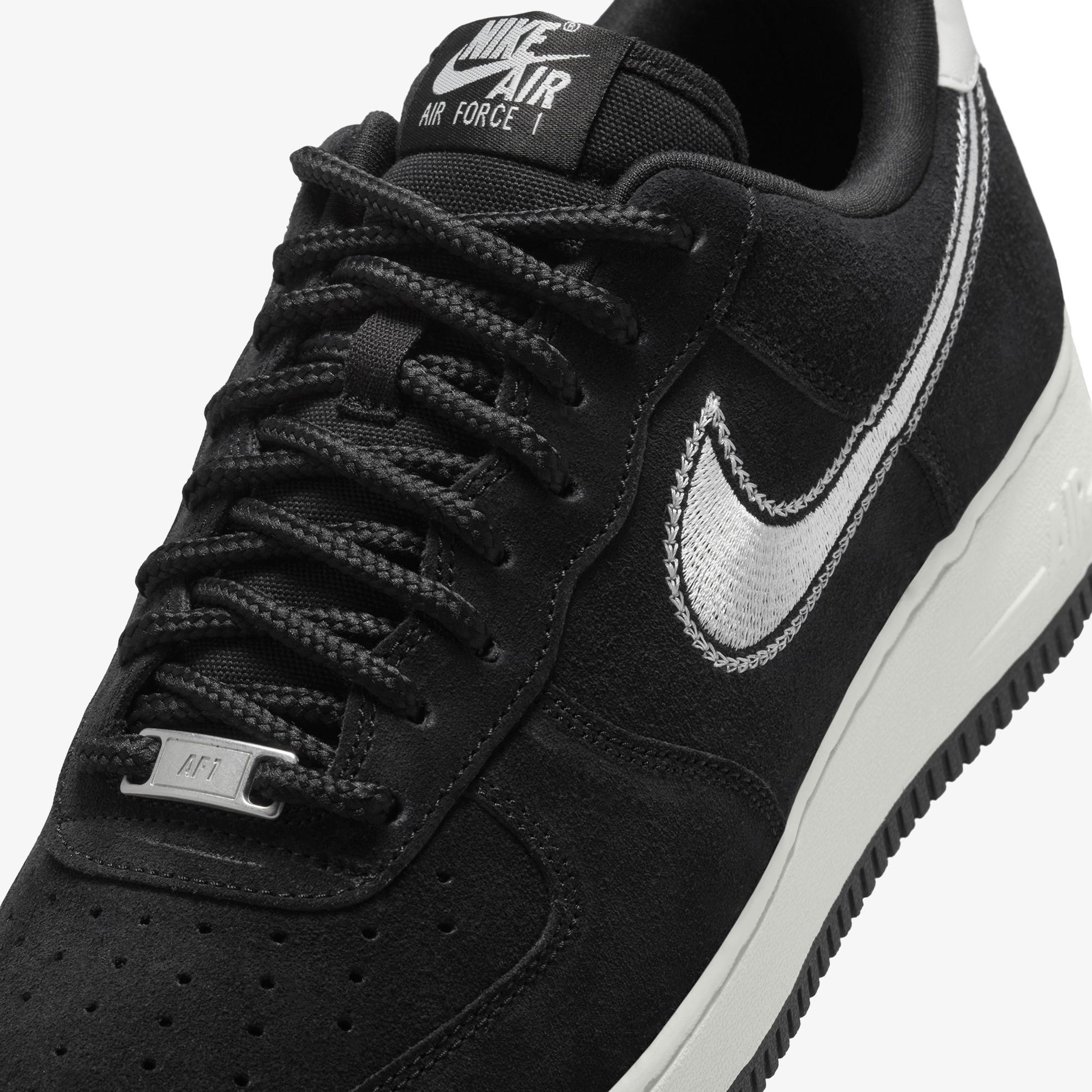 Nike Air Force 1 '07 LV8 Erkek Siyah Spor Ayakkabı