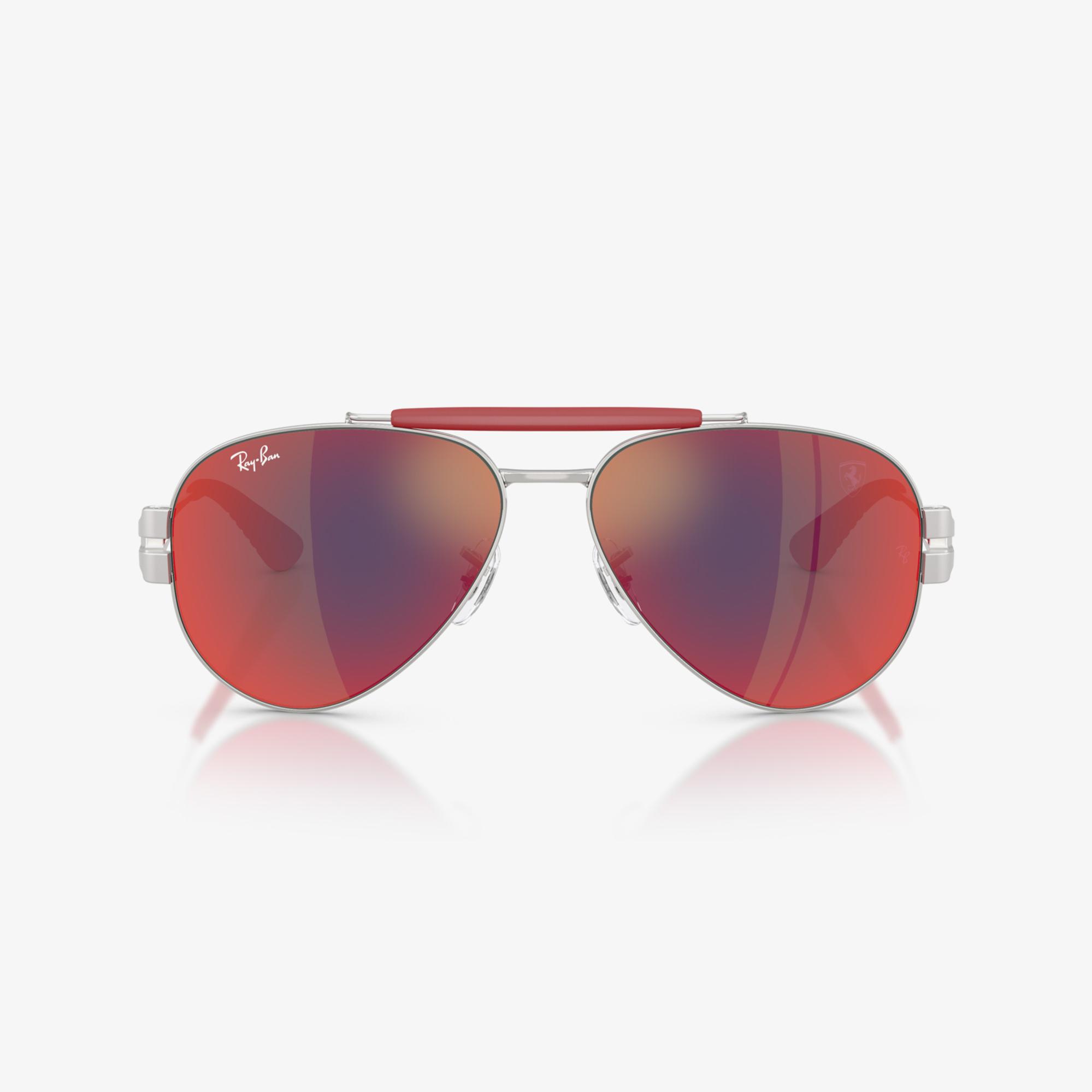 Ray-Ban RB3762M Scuderia Ferrari Collection Unisex Gri Güneş Gözlüğü