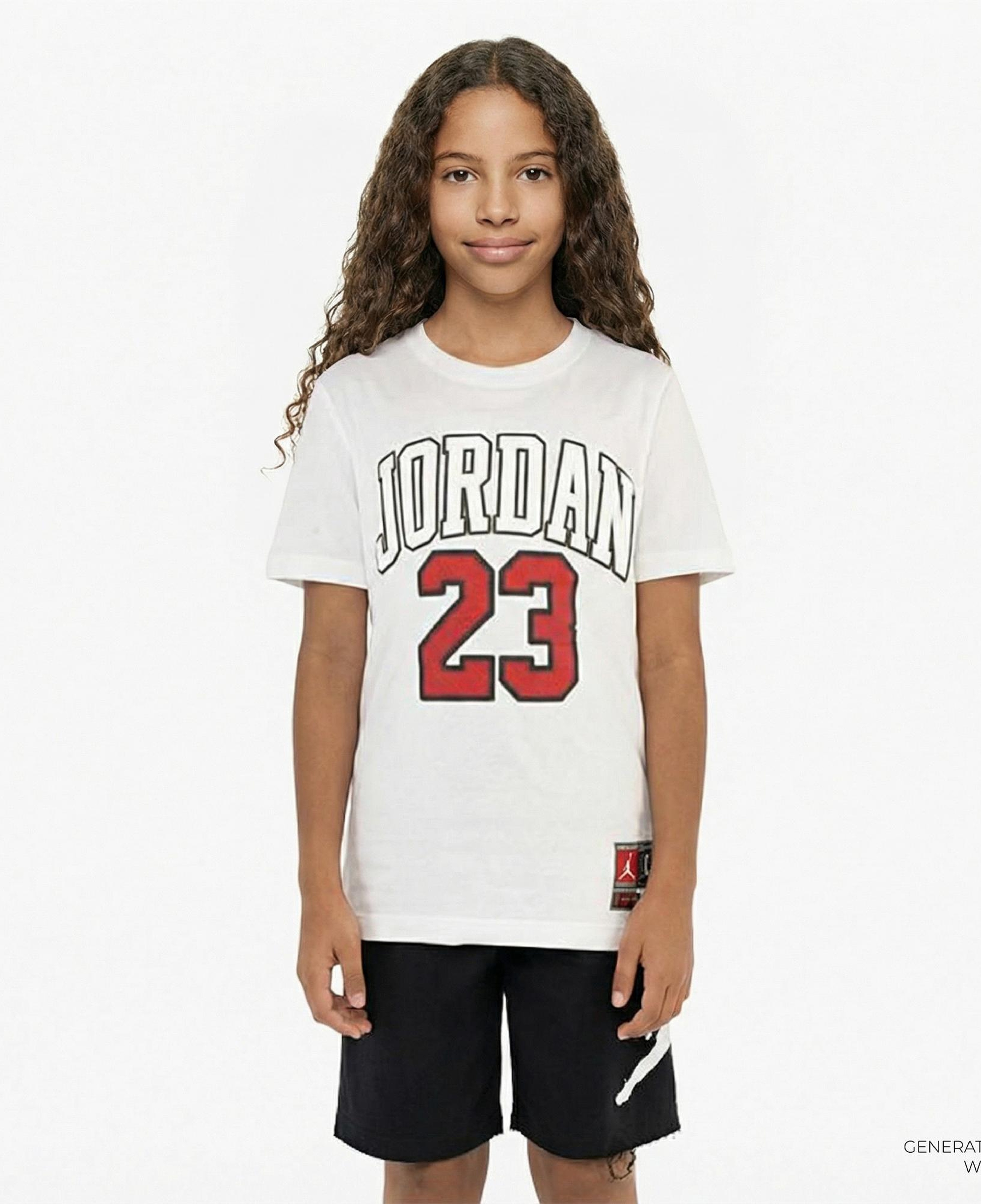 Jordan Practice Flight Çocuk Beyaz T-Shirt