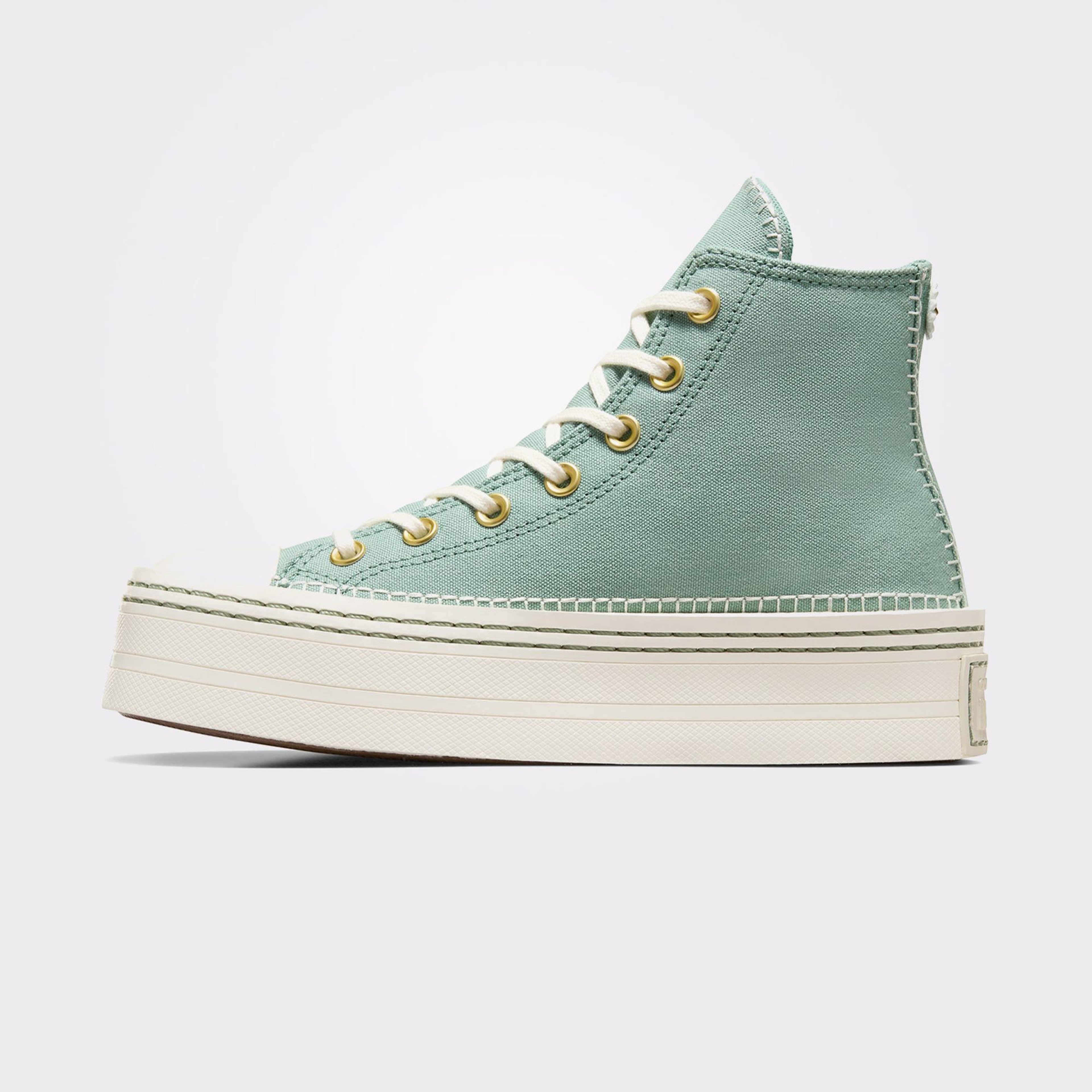 Converse Chuck Taylor All Star Lift Kadın Yeşil Platform Sneaker