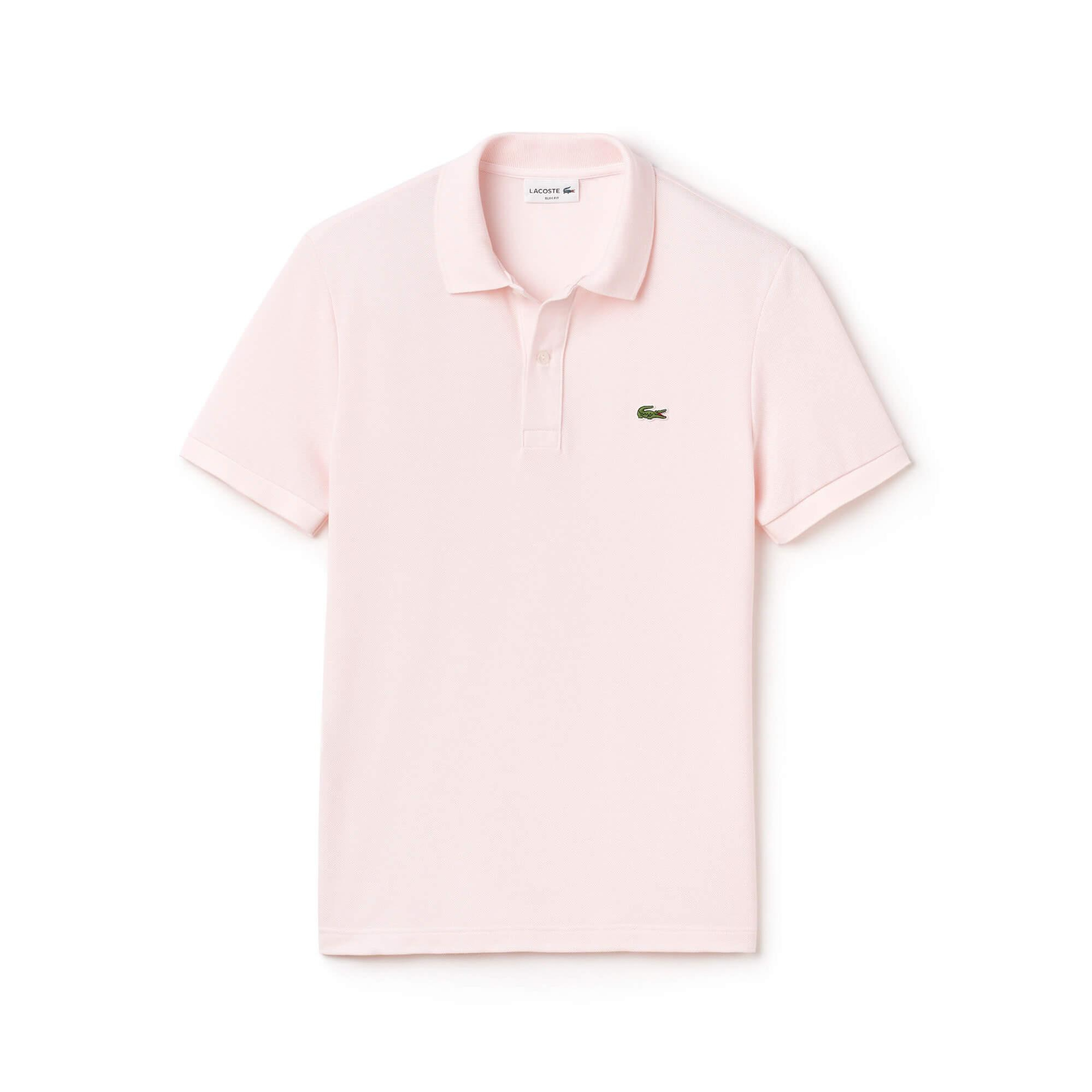 Lacoste L.12.12 Erkek Slim Fit Açık Pembe Polo