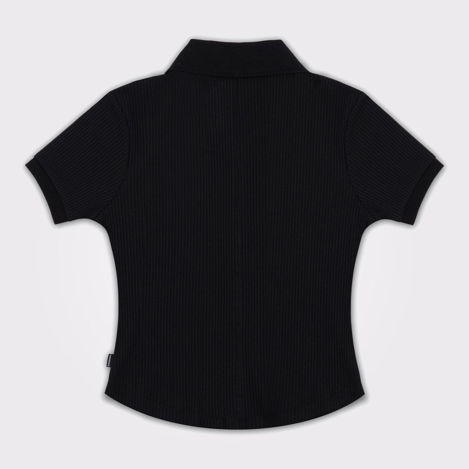 Converse Slim Fit Kadın Siyah Polo