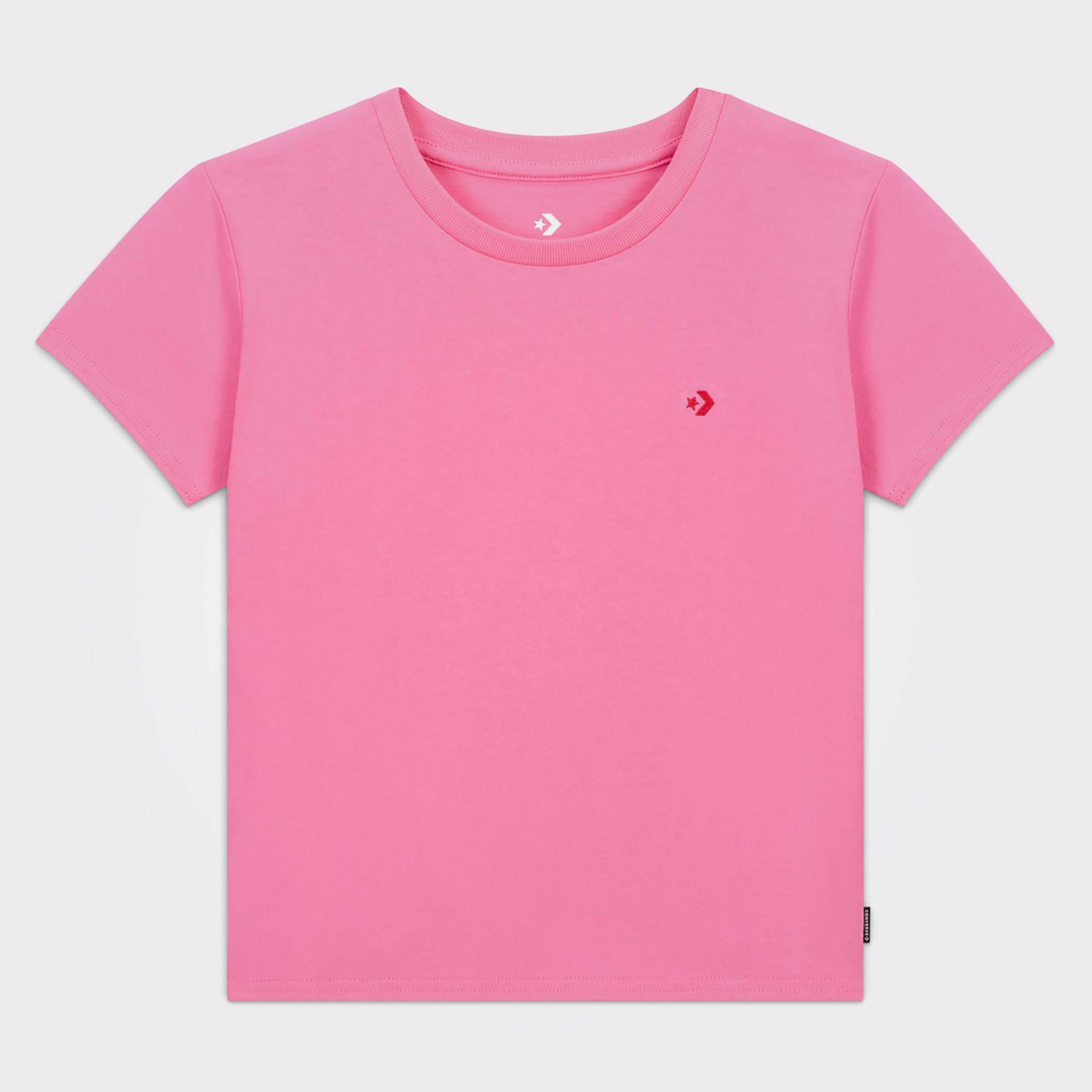 Converse Slim Fit Kadın Pembe T-Shirt