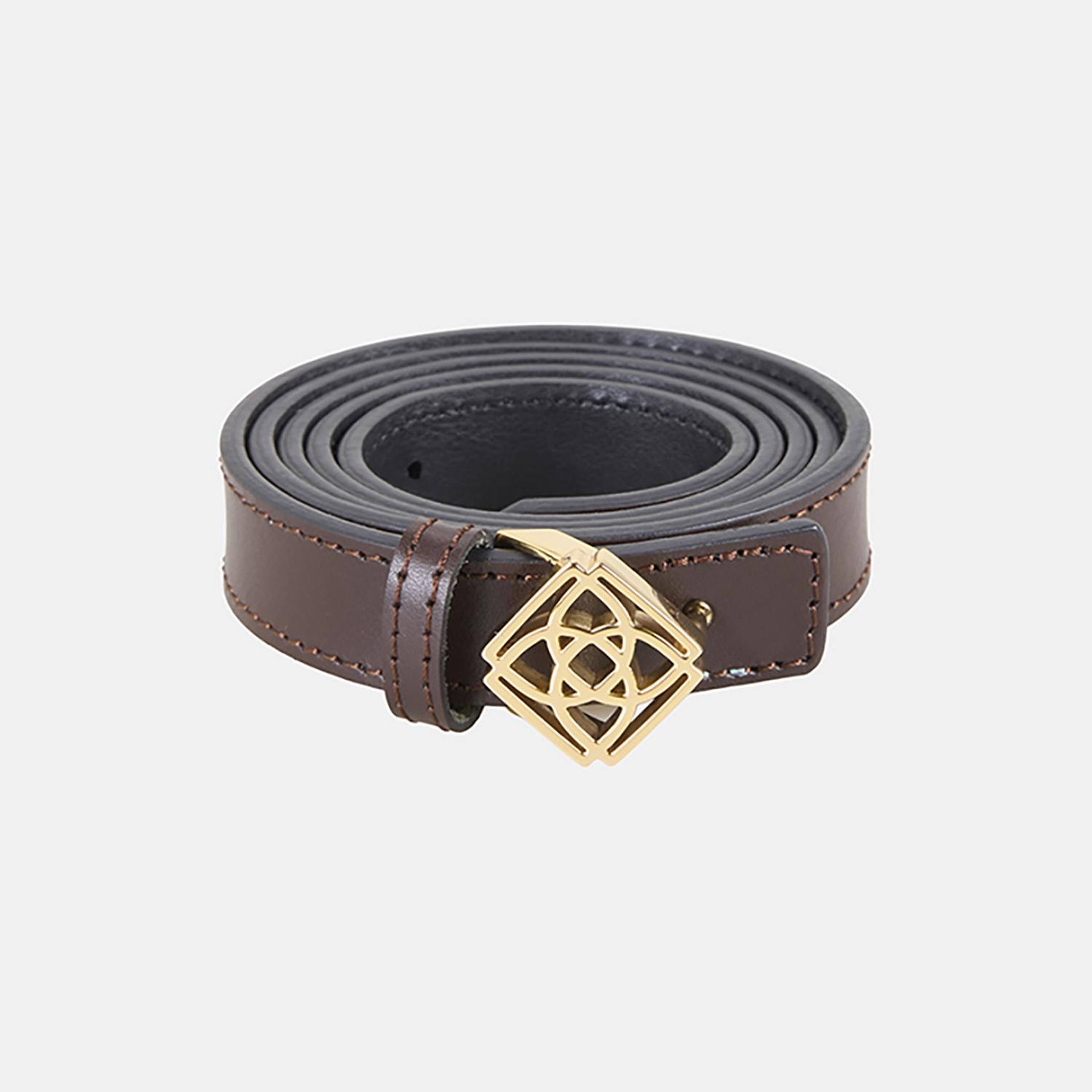 Kadın Siyah / Kahve Çift Taraflı Deri Kemer