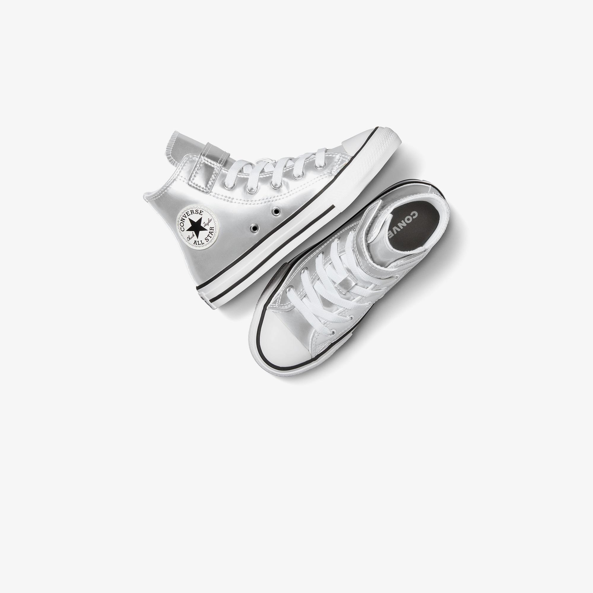 Converse Chuck Taylor All Star 1V Metallic Çocuk Gri Sneaker