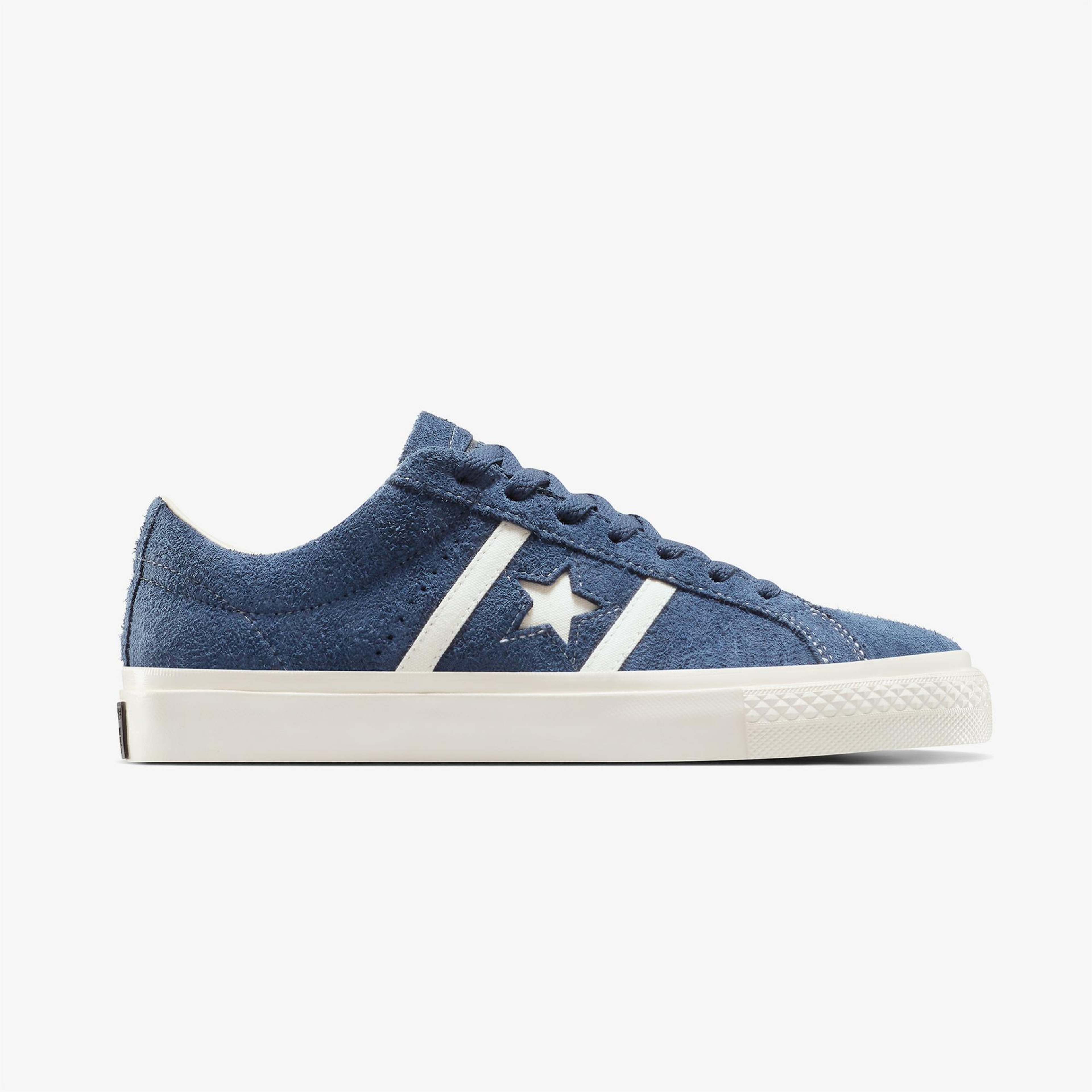 Converse One Star Academy Pro Unisex Lacivert Süet Sneaker