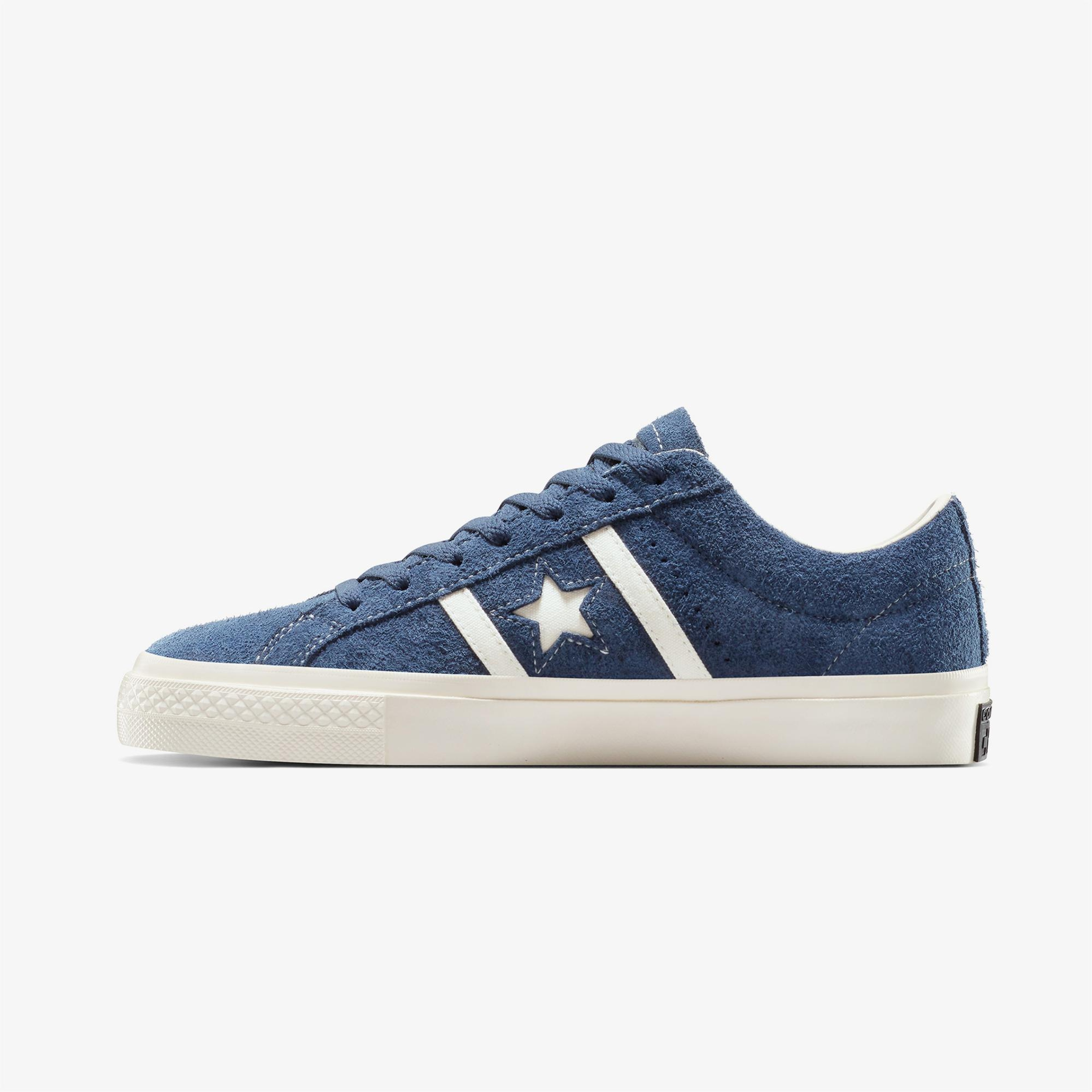Converse One Star Academy Pro Unisex Lacivert Süet Sneaker