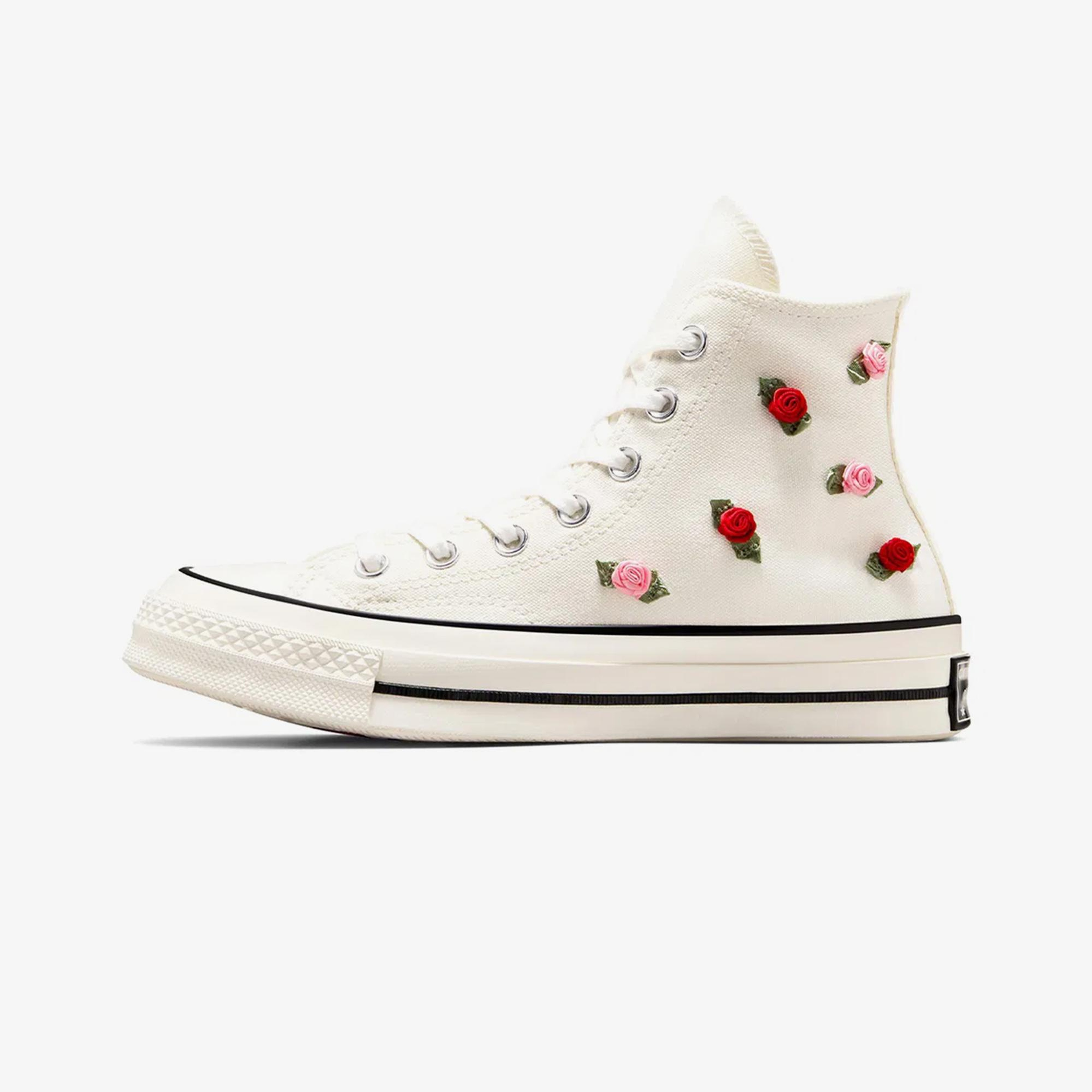 Converse Chuck 70 Roses Unisex Krem Sneaker