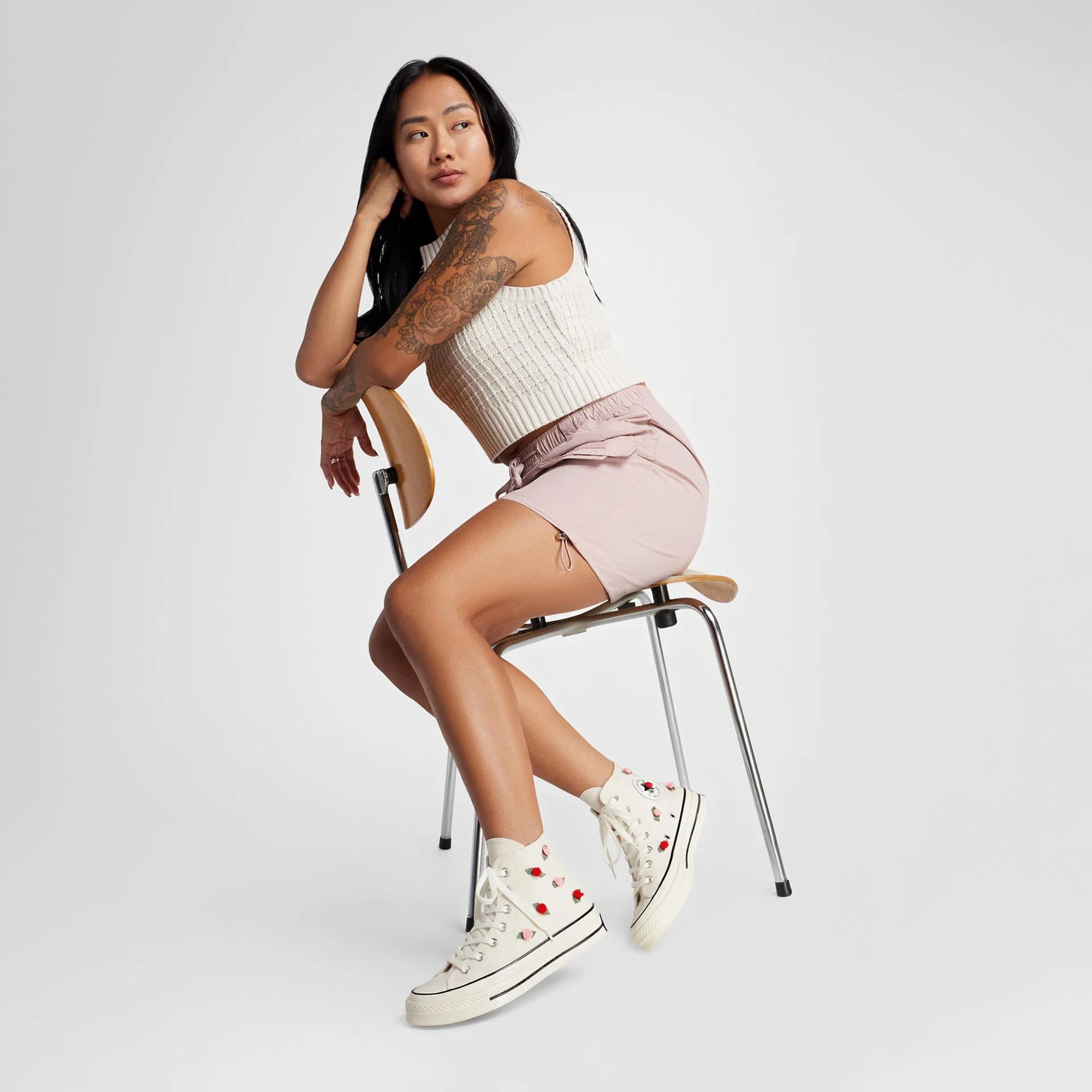 Converse Chuck 70 Roses Unisex Krem Sneaker