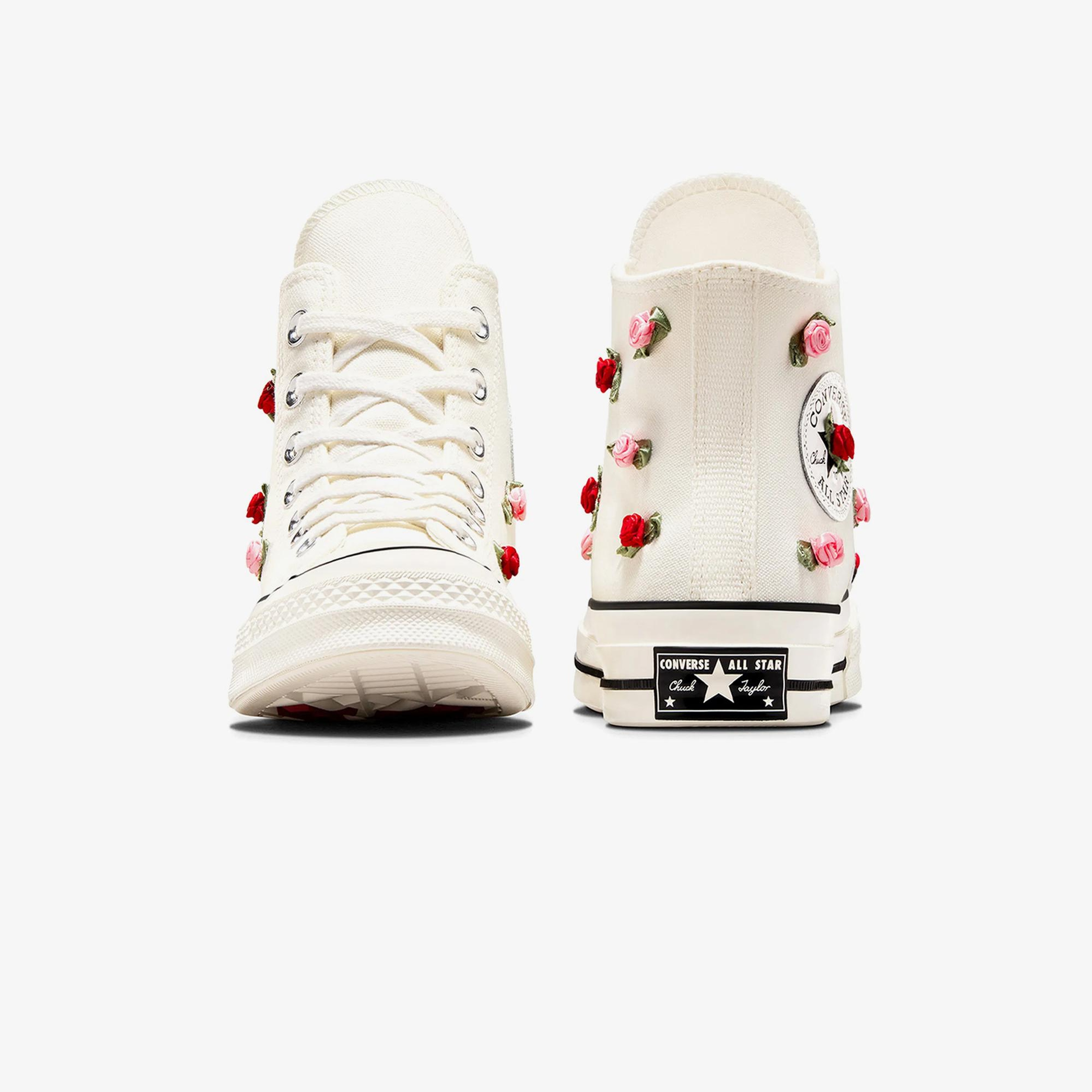 Converse Chuck 70 Roses Unisex Krem Sneaker