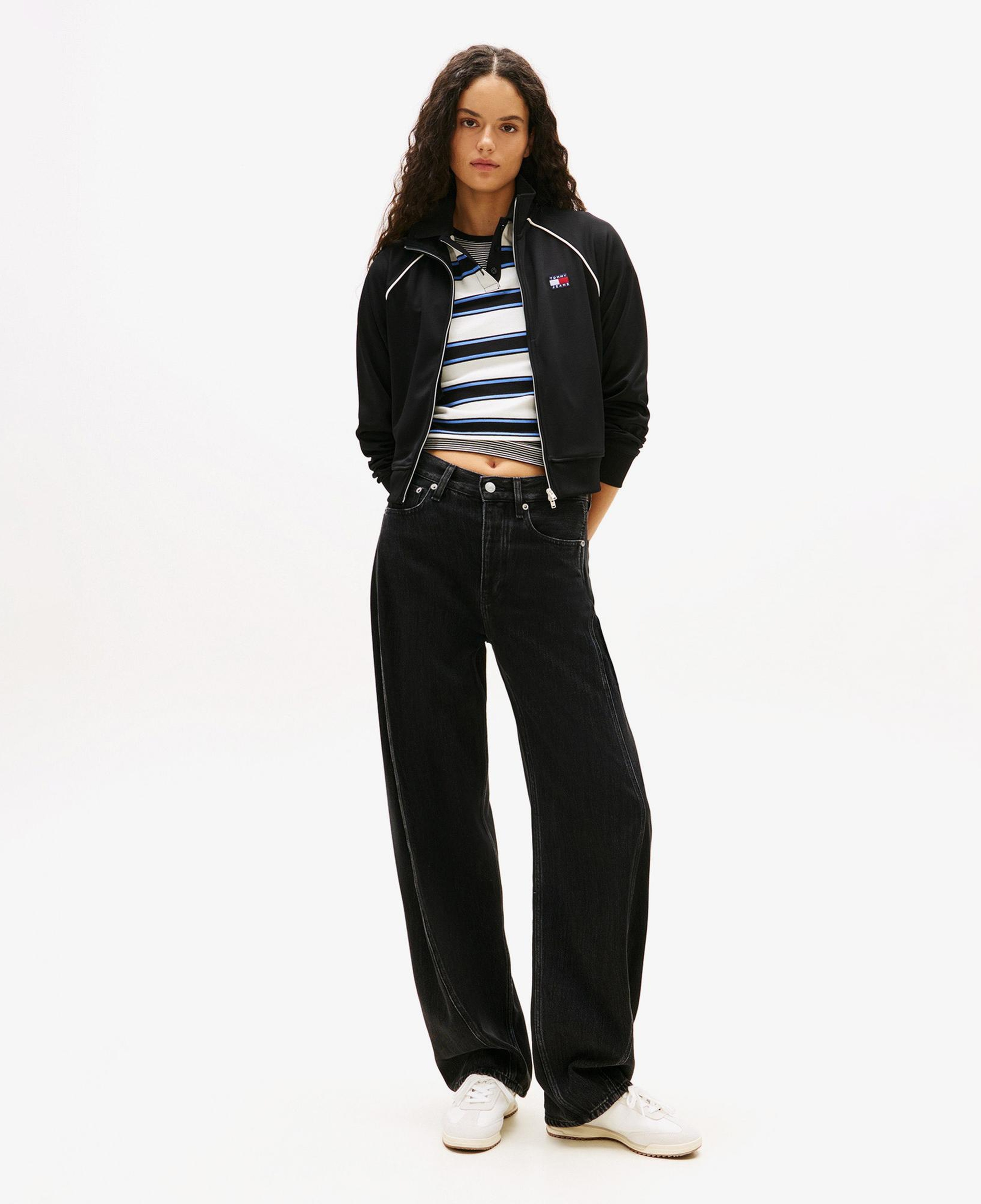 Tommy Hilfiger Badge Kadın Siyah Eşofman Üstü