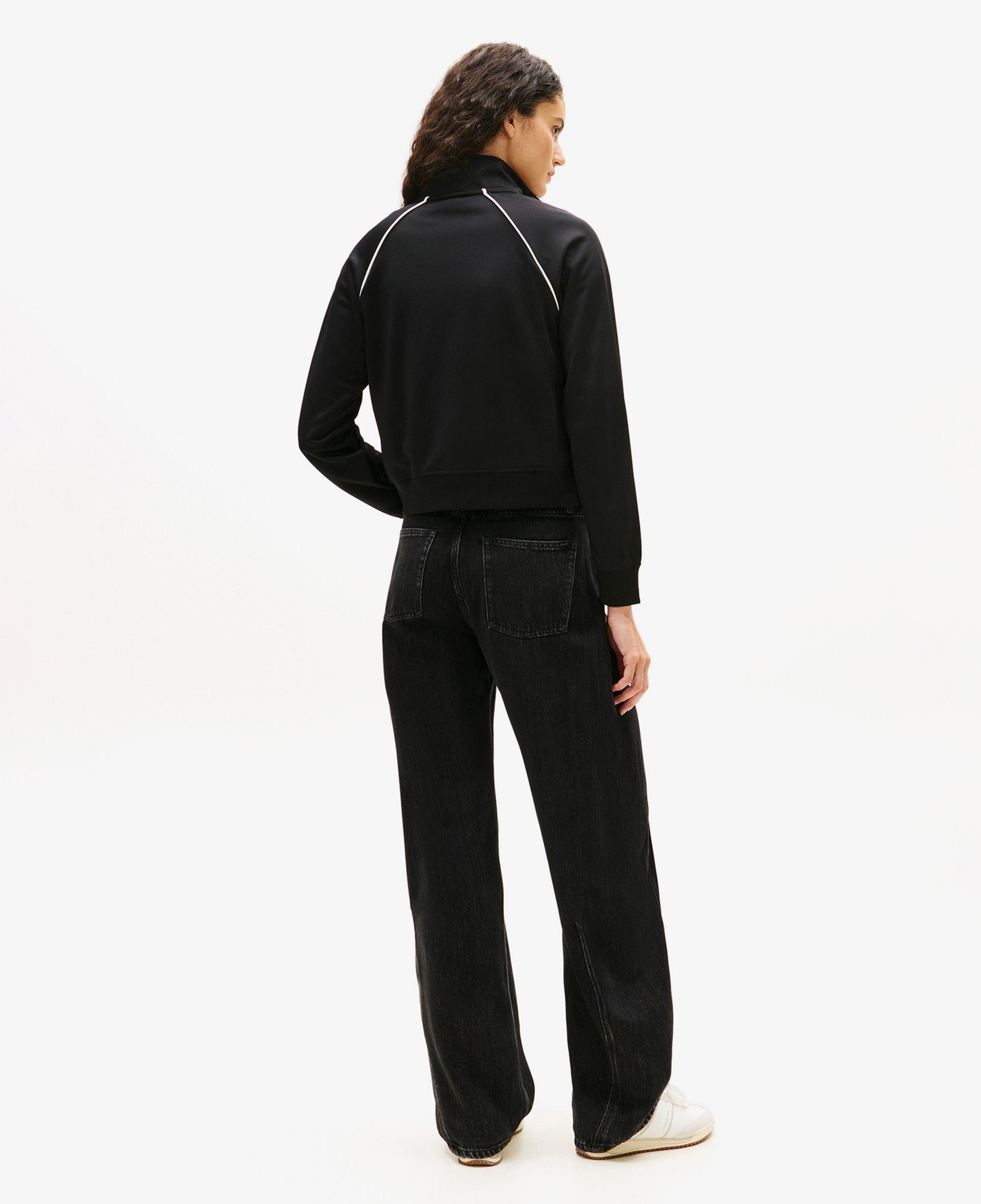 Tommy Hilfiger Badge Kadın Siyah Eşofman Üstü