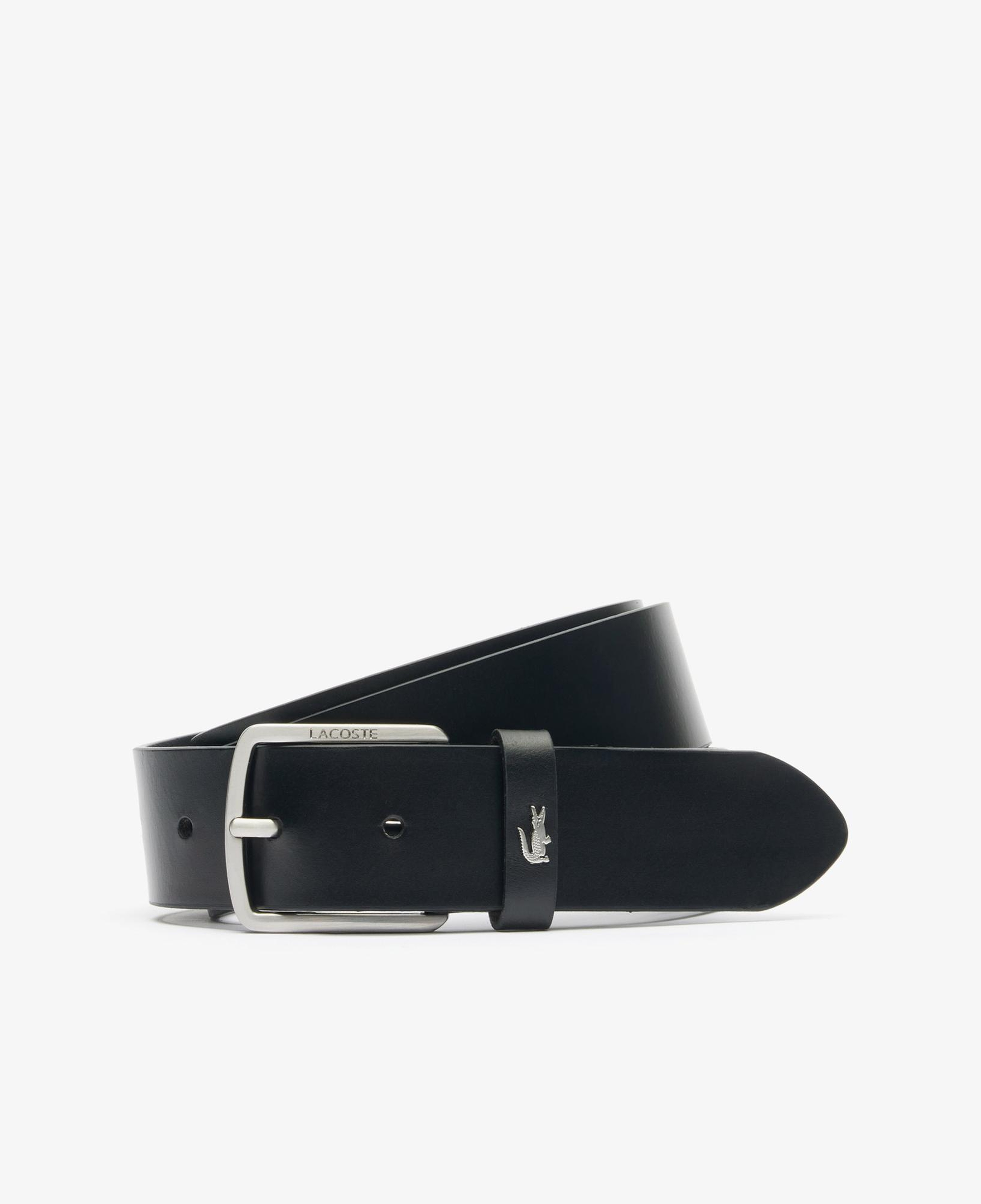 Lacoste Elegance Erkek Deri Siyah Kemer