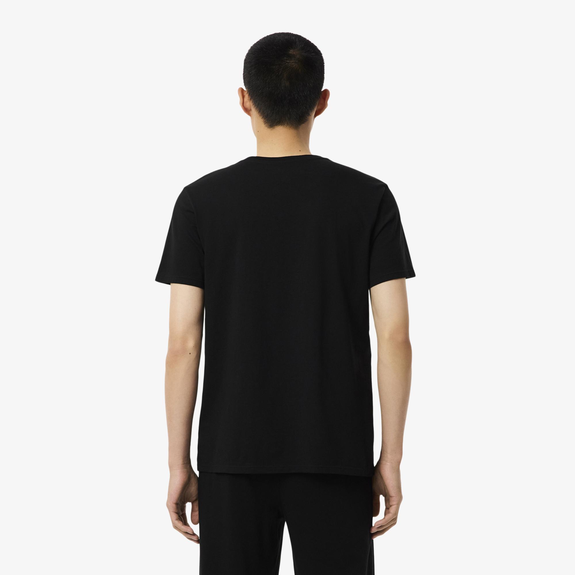 Lacoste Erkek Regular Fit 3'lü Siyah Pijama Üstü