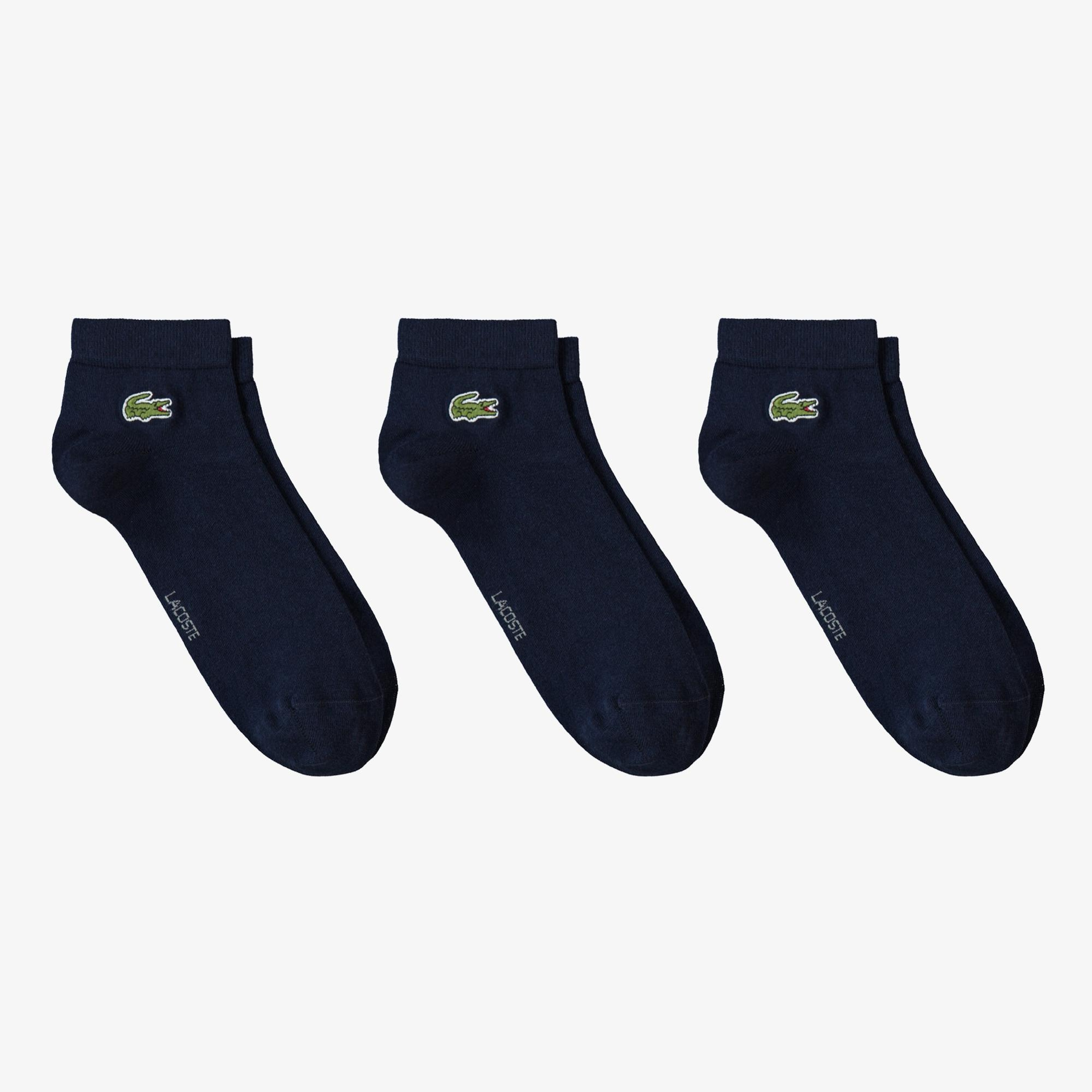 Lacoste Unisex 3'lü Lacivert Çorap