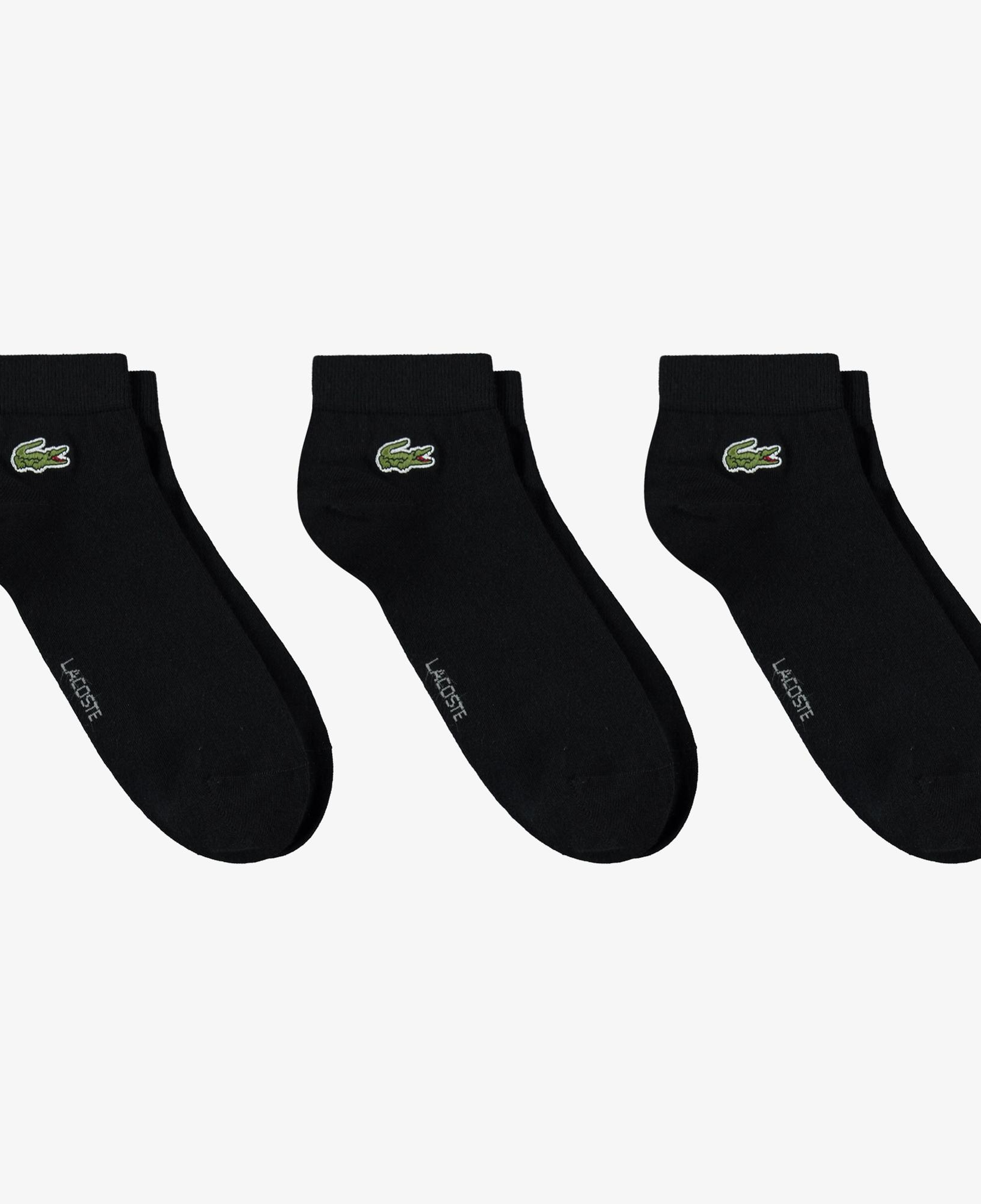 Lacoste Unisex 3'lü Siyah Çorap