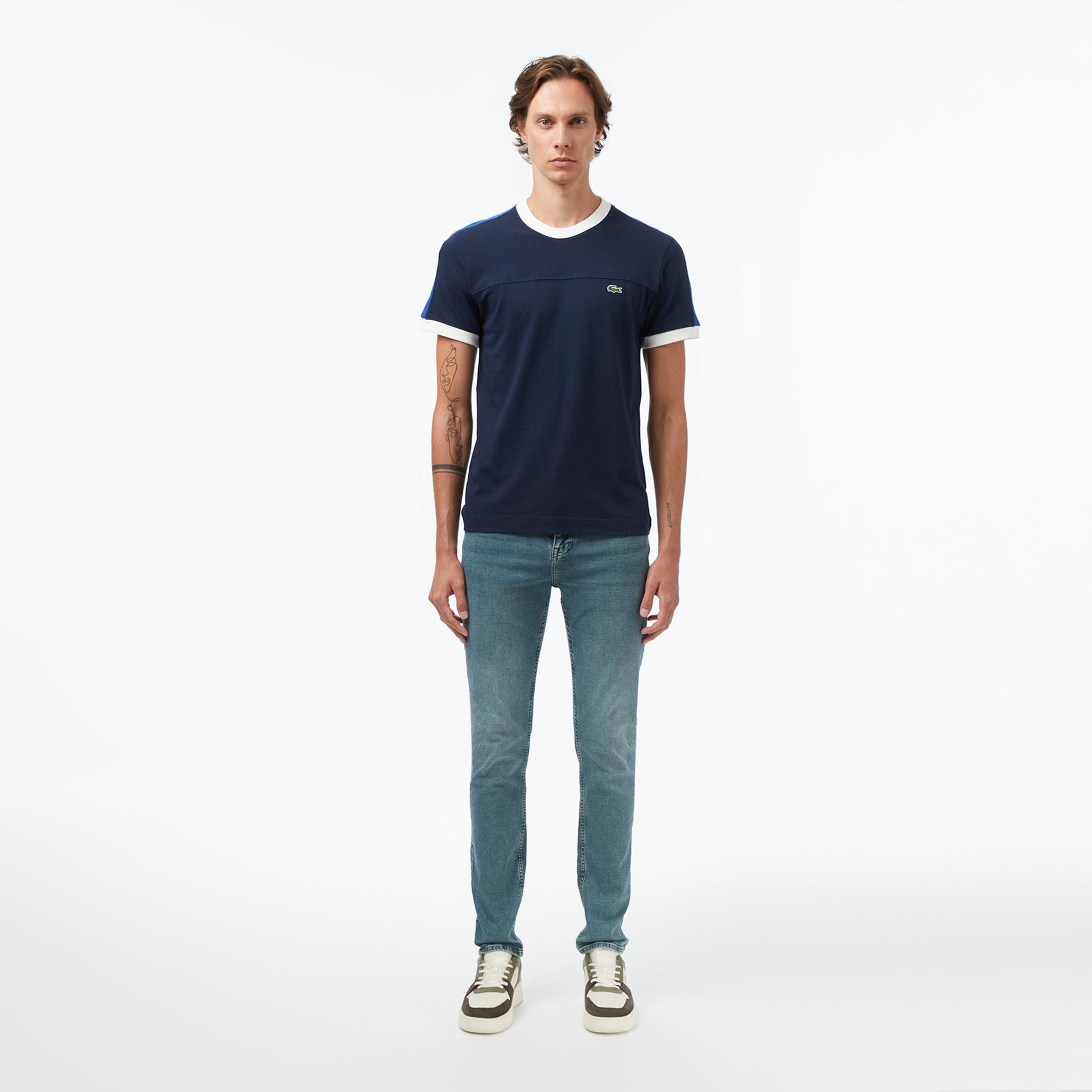 Lacoste Erkek Regular Fit Bisiklet Yaka Lacivert T-Shirt