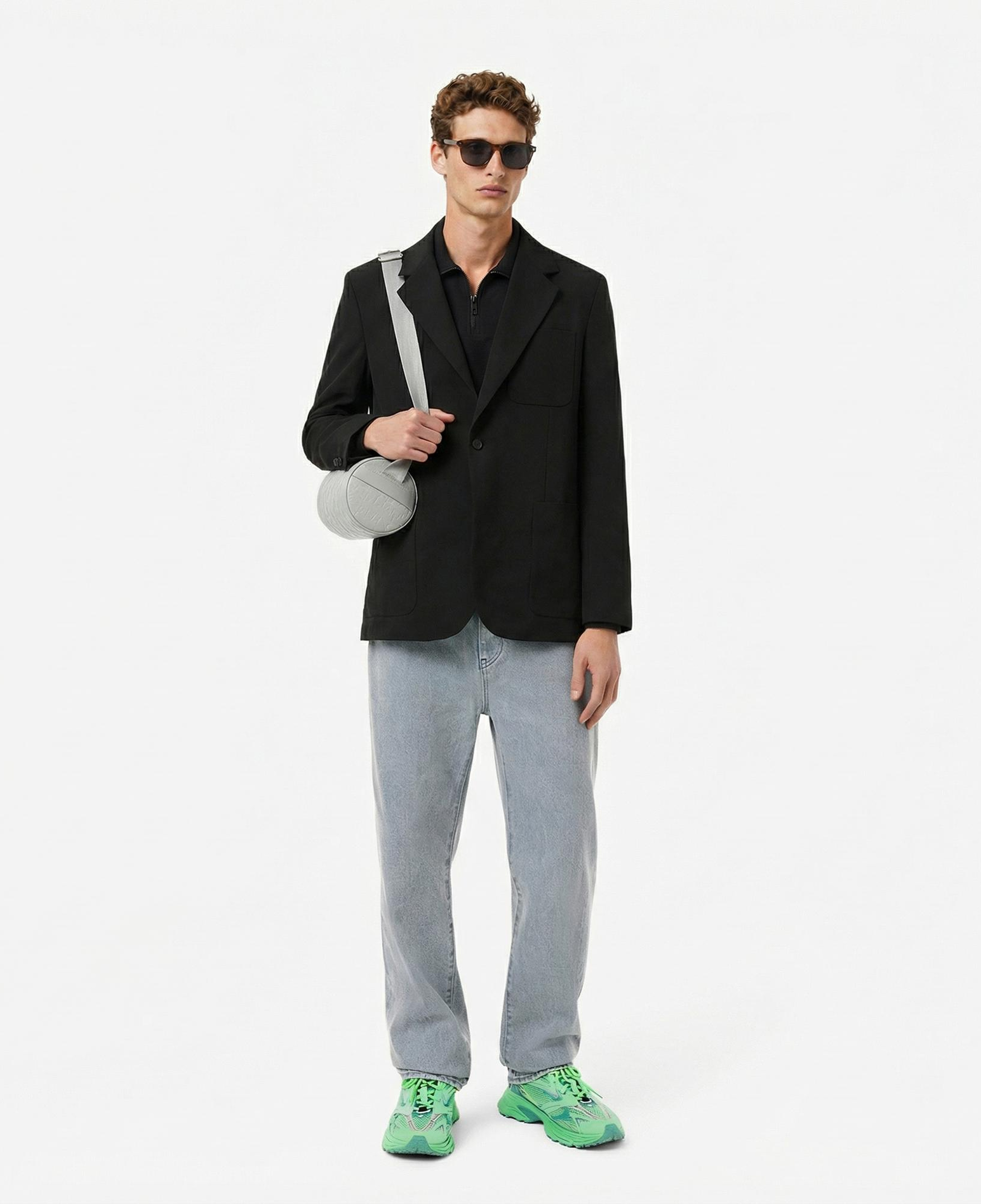 Lacoste Erkek Classic Fit Yarım Fermuarlı Siyah Sweatshirt