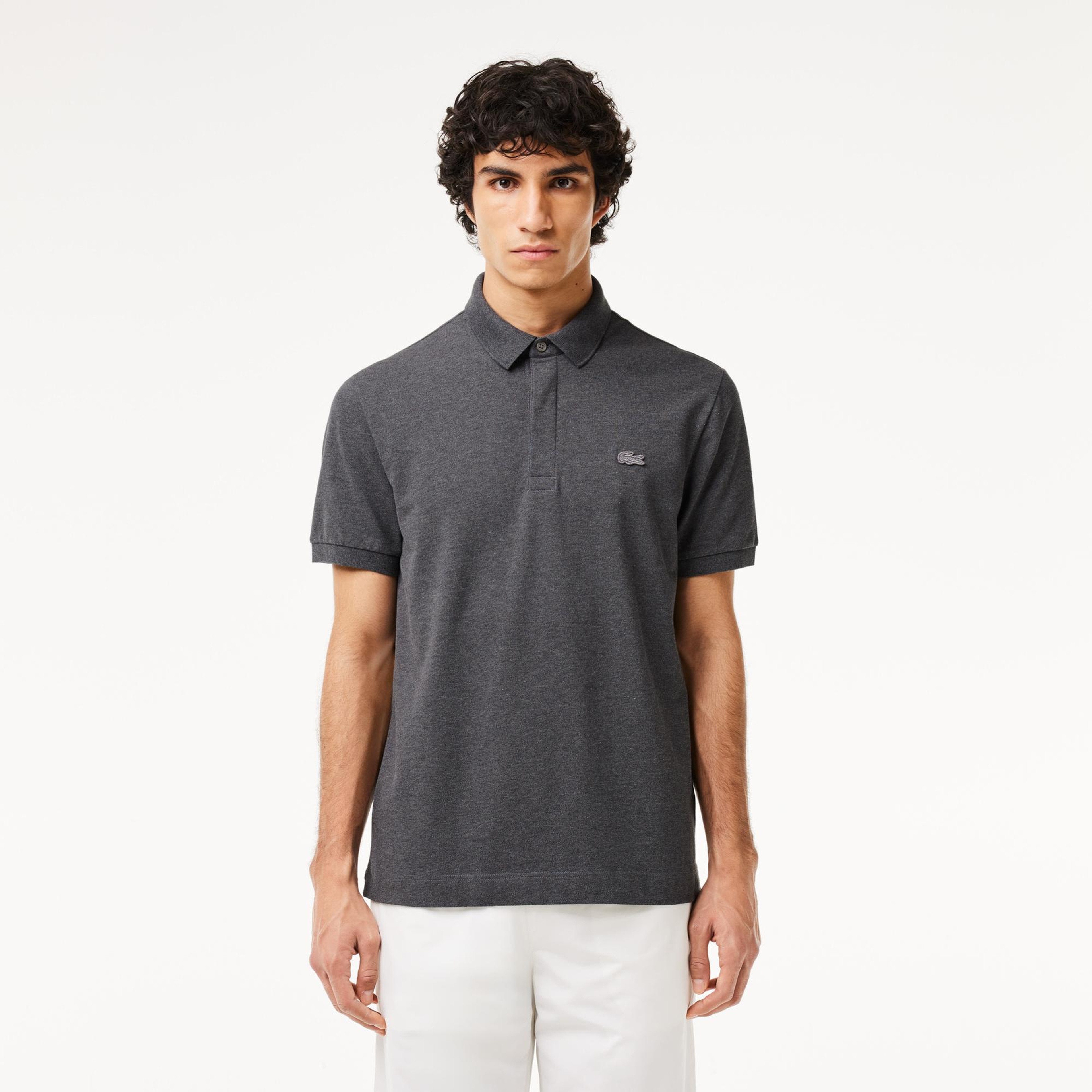 Lacoste Paris Erkek Regular Fit Gri Polo