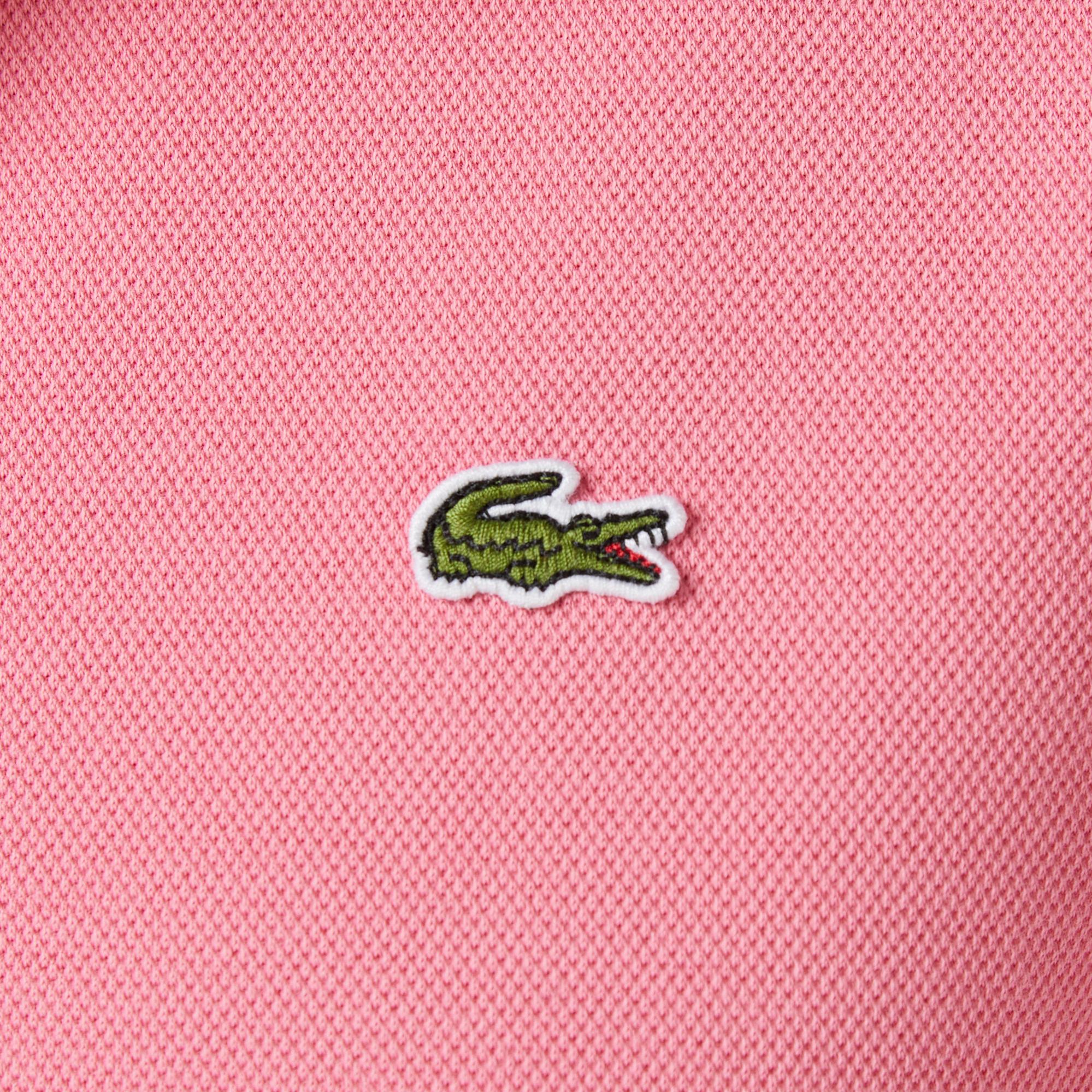 Lacoste Kadın Relaxed Fit Yarım Fermuarlı Pembe Sweatshirt