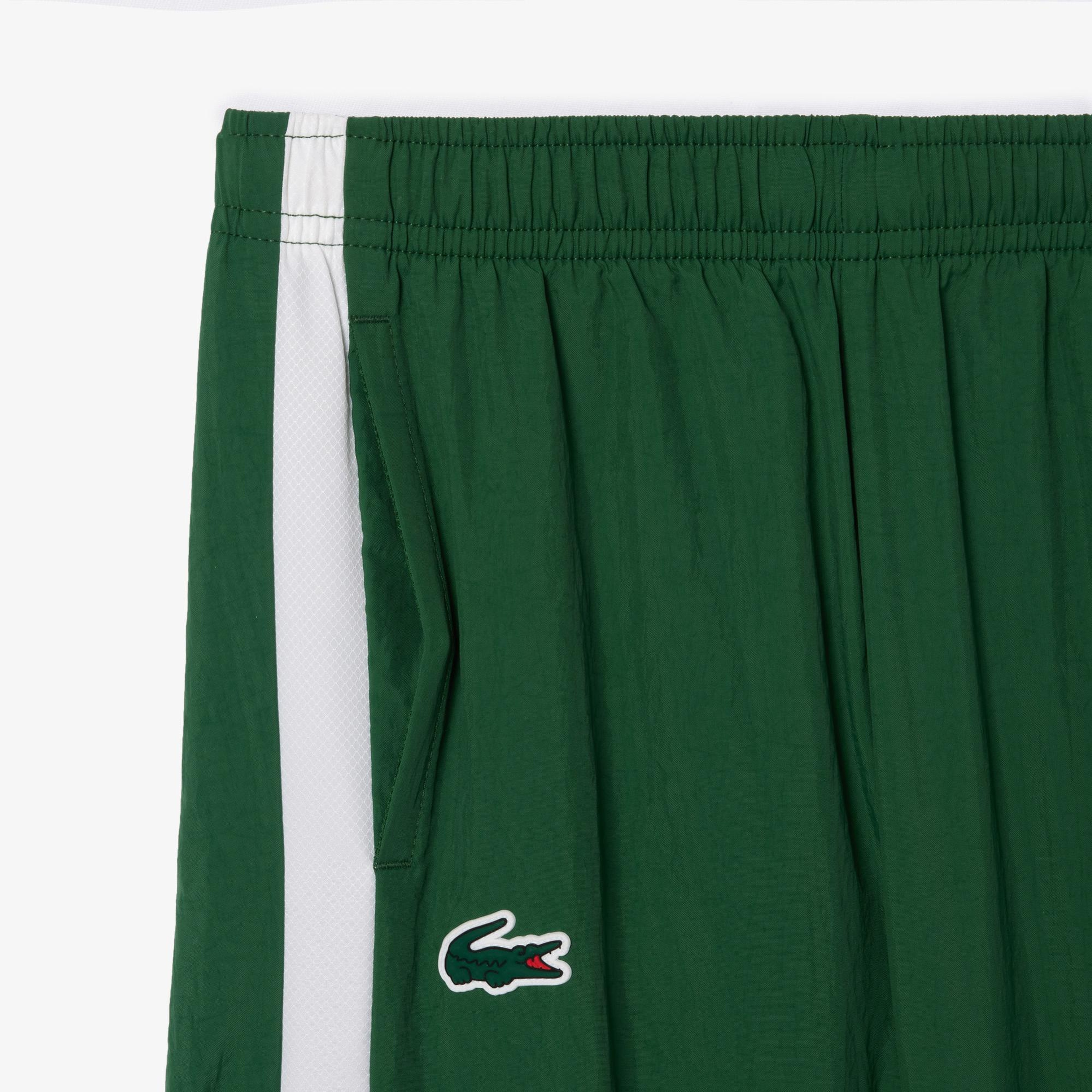 Lacoste Çocuk Fermuarlı Renk Bloklu Yeşil Eşofman Takımı