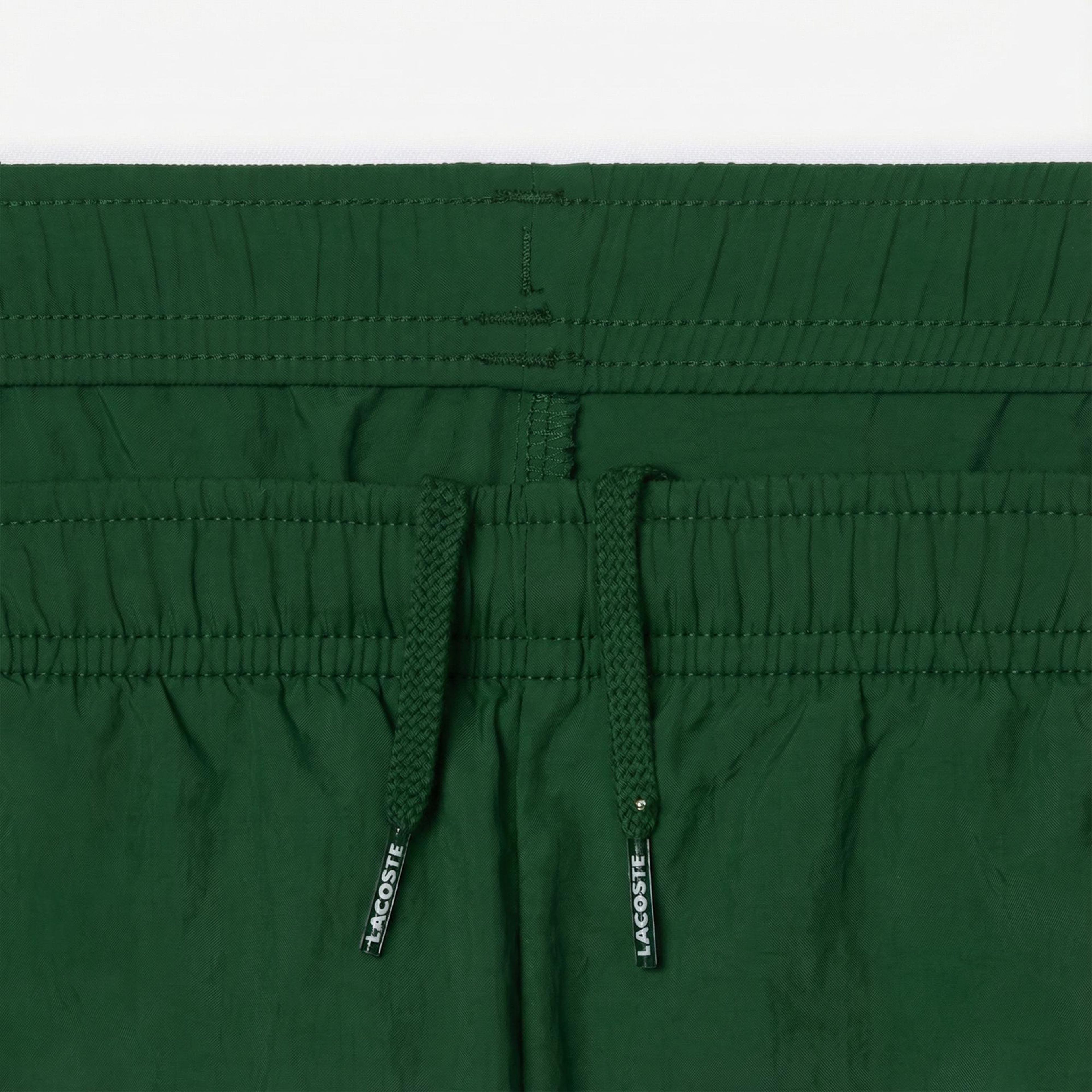 Lacoste Çocuk Fermuarlı Renk Bloklu Yeşil Eşofman Takımı