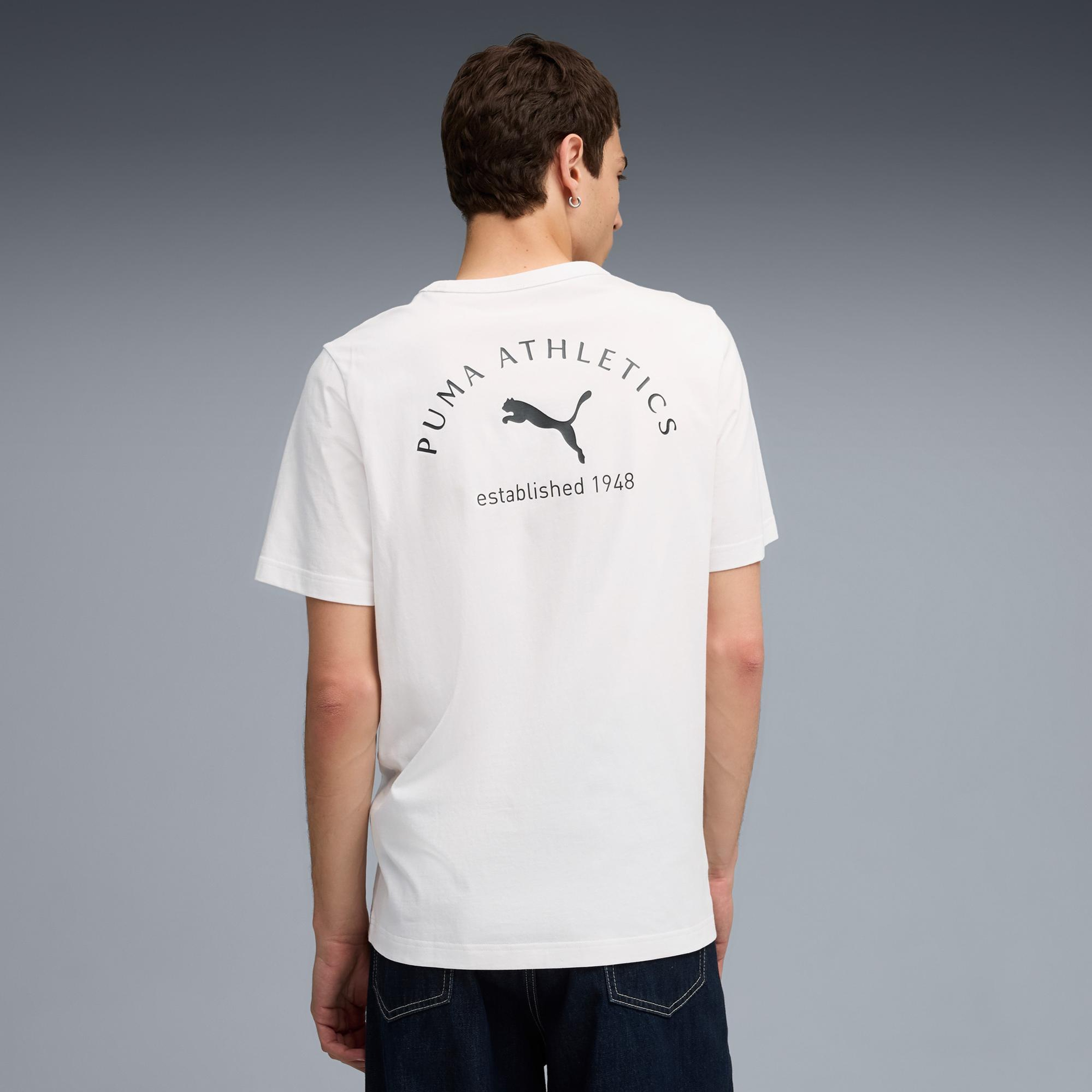Puma Herren Erkek Beyaz T-Shirt