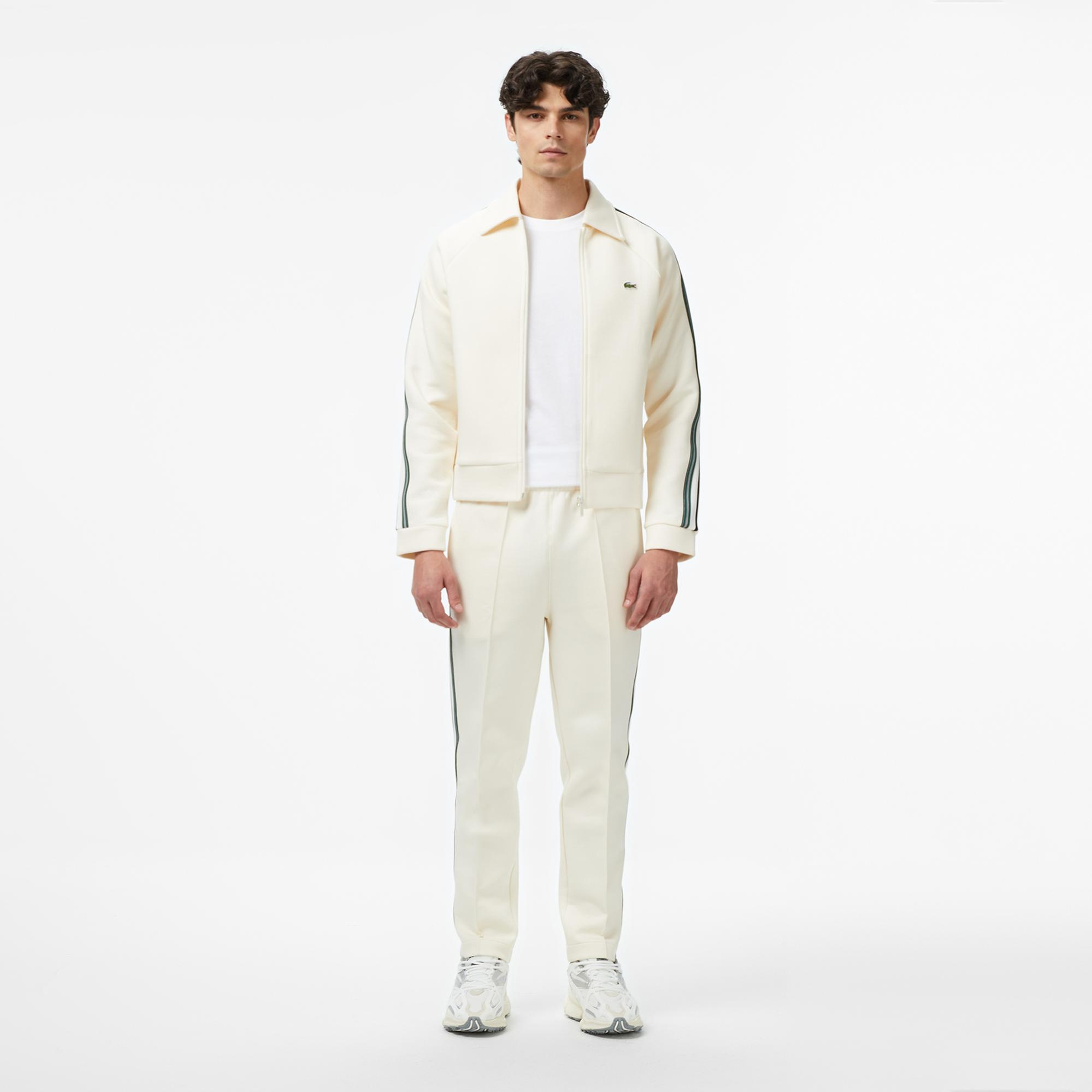 Lacoste Erkek Regular Fit Fermuarlı Krem Sweatshirt