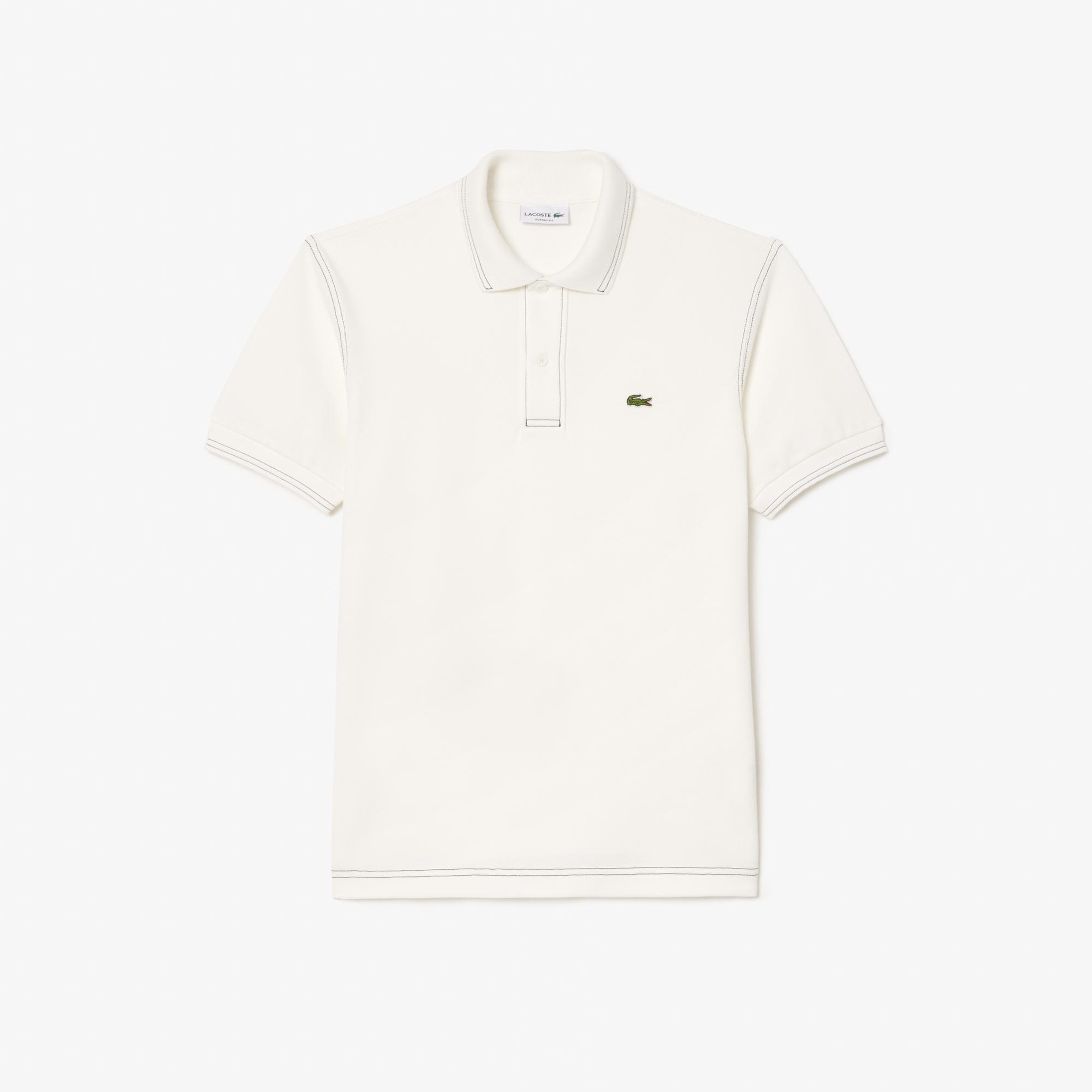Lacoste Erkek Classic Fit Organik Pamuk Beyaz Polo