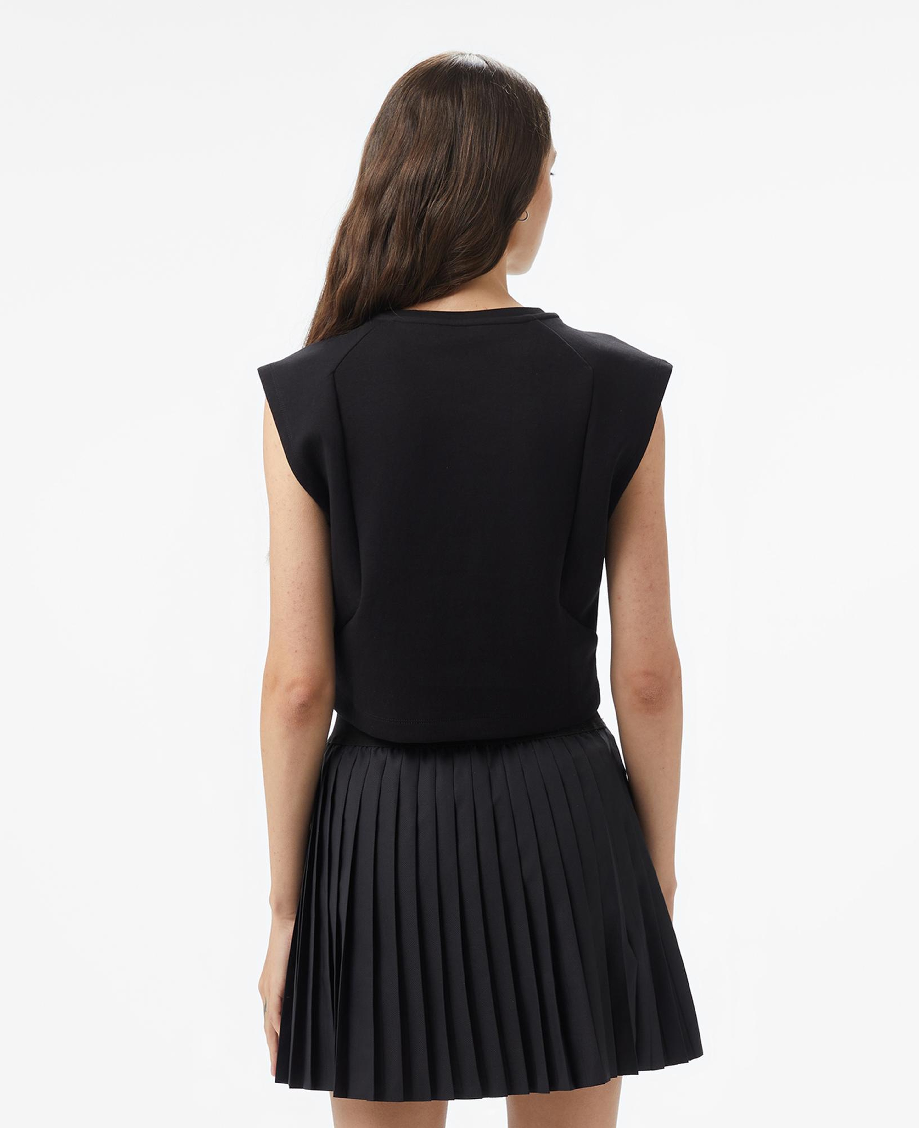 Converse Star Chevron Baskılı Kadın Siyah T-Shirt