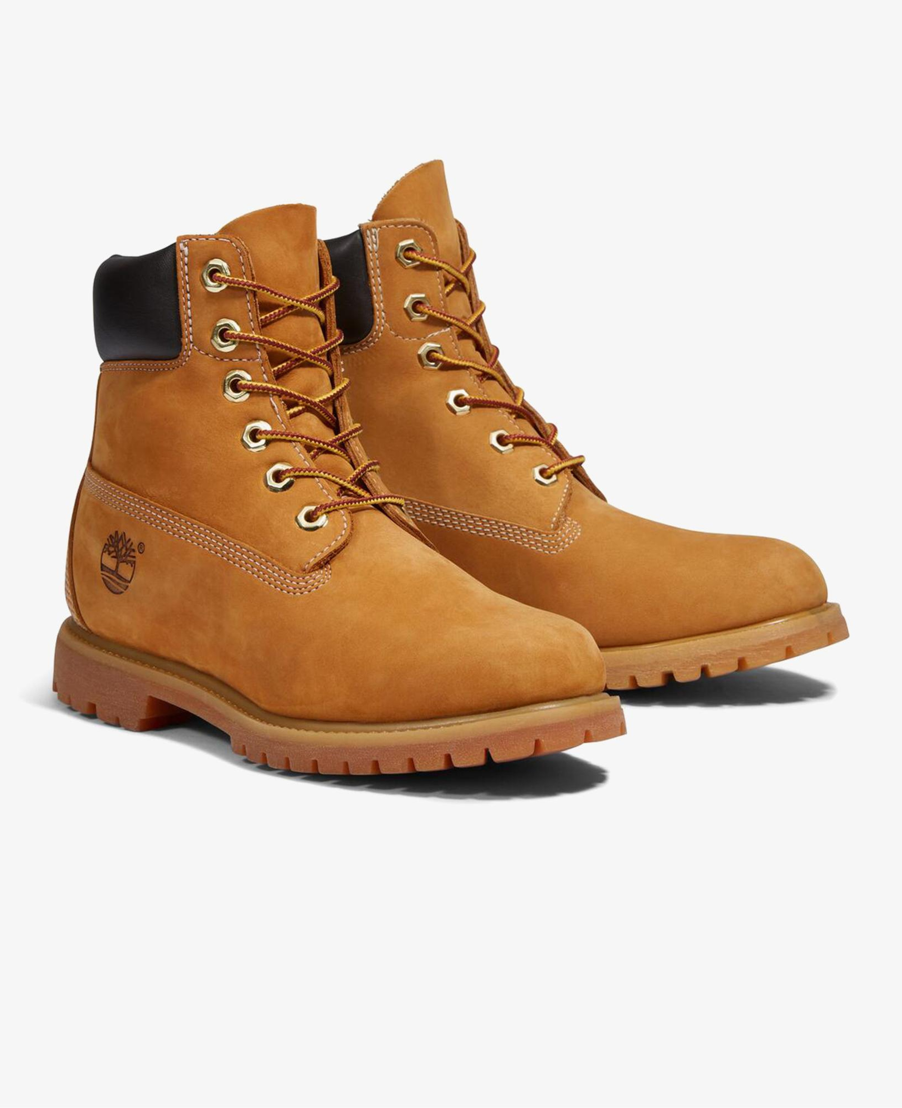 Timberland Premium 6 Inch Lace Up Kadın Krem Rengi Bot