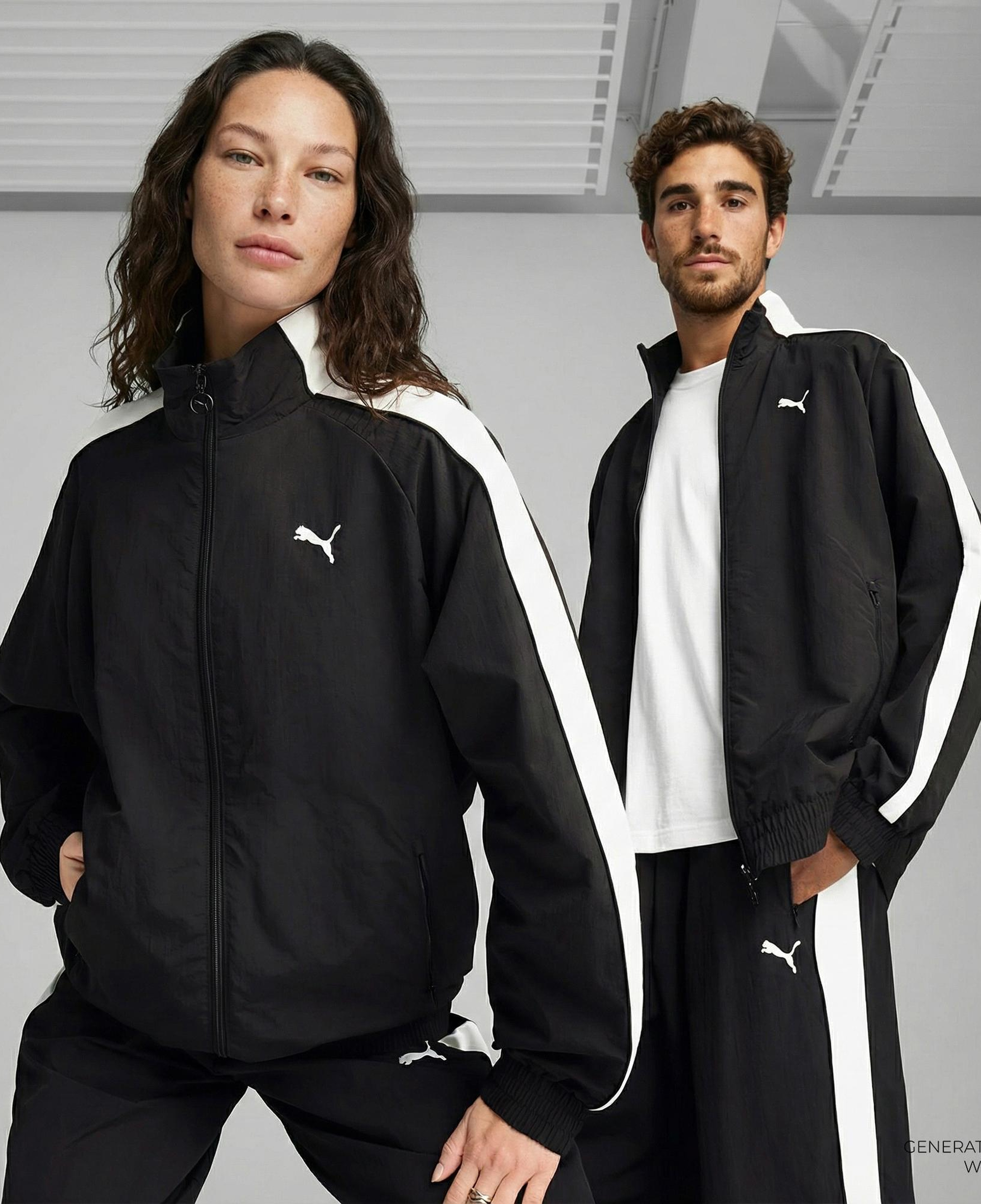 Puma T7 Oversized Track  Unisex Siyah Ceket