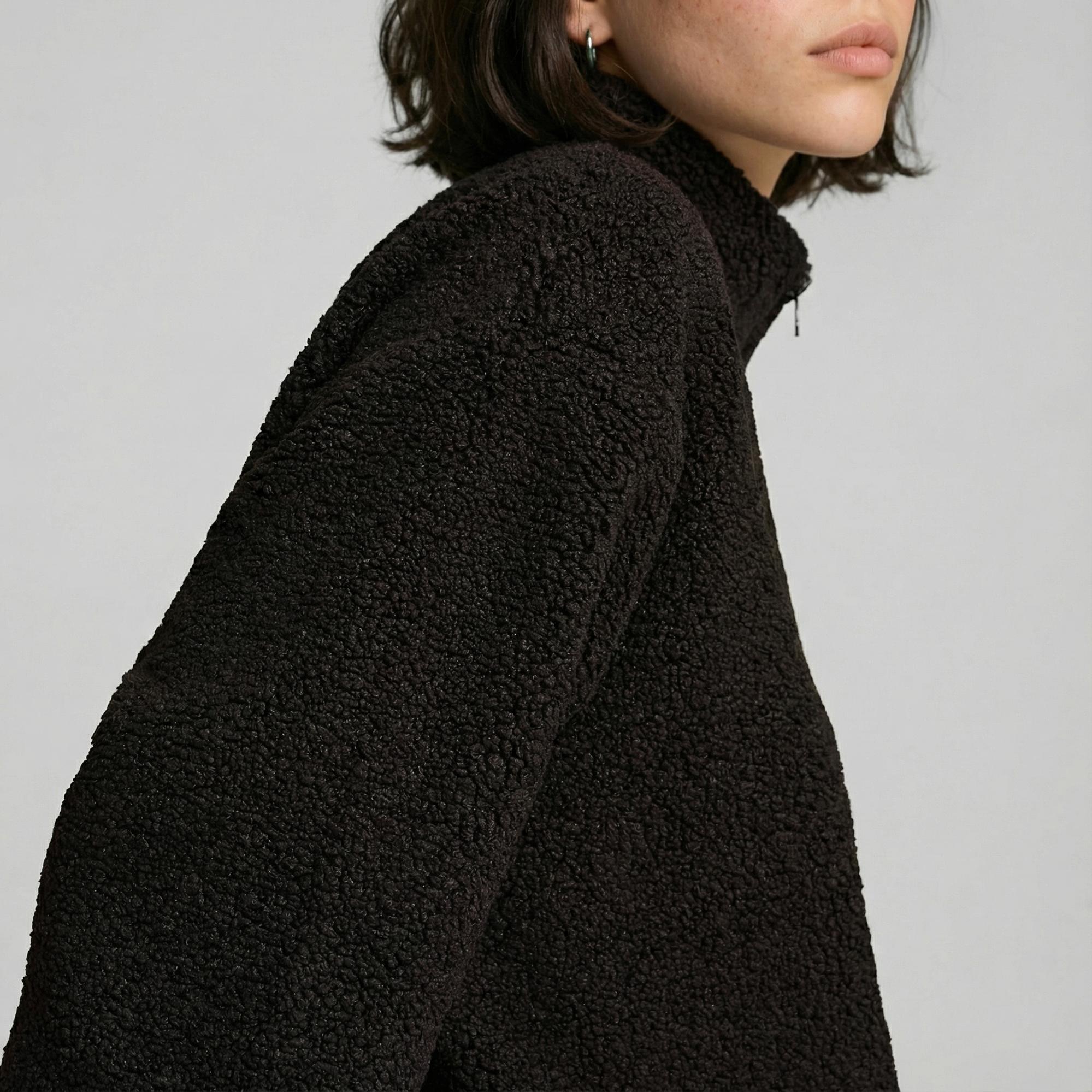 Puma Classics Winterized Half-Zip Kadın Siyah Sweatshirt