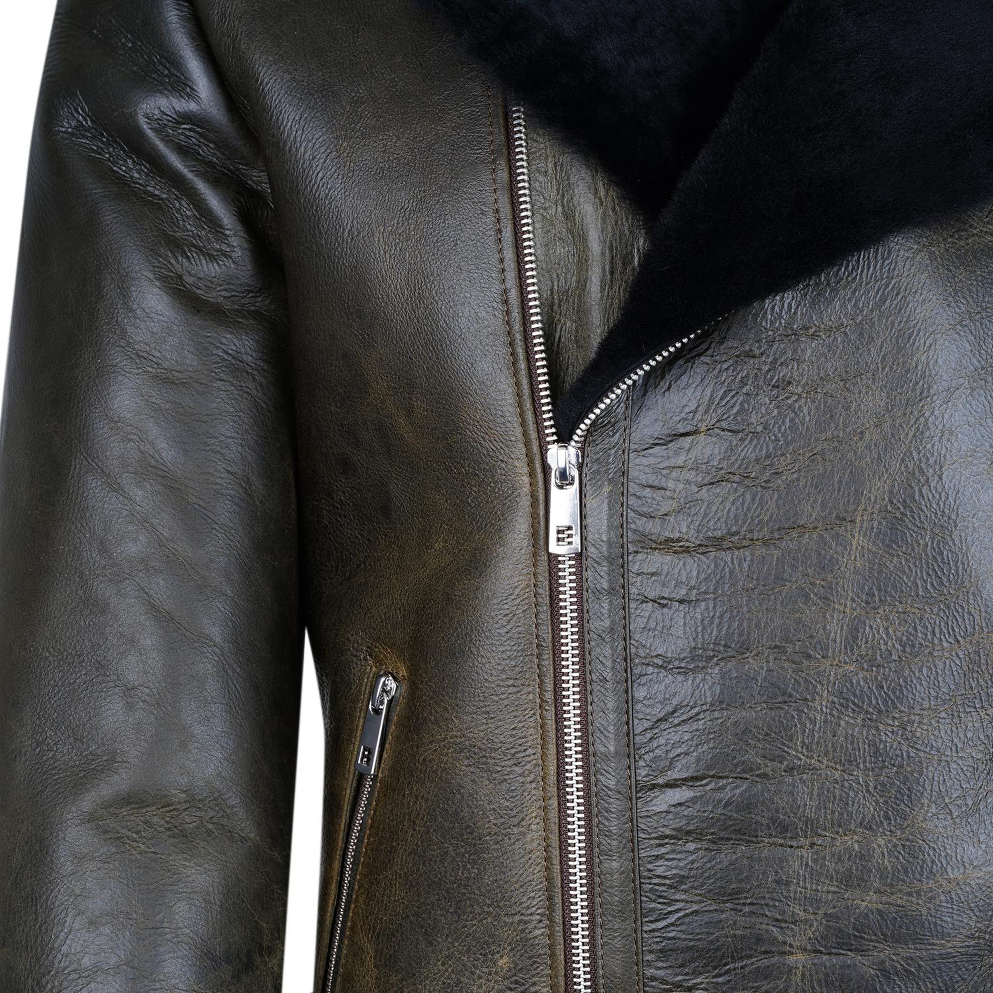 Ariance Siyah Erkek Kürk Mont