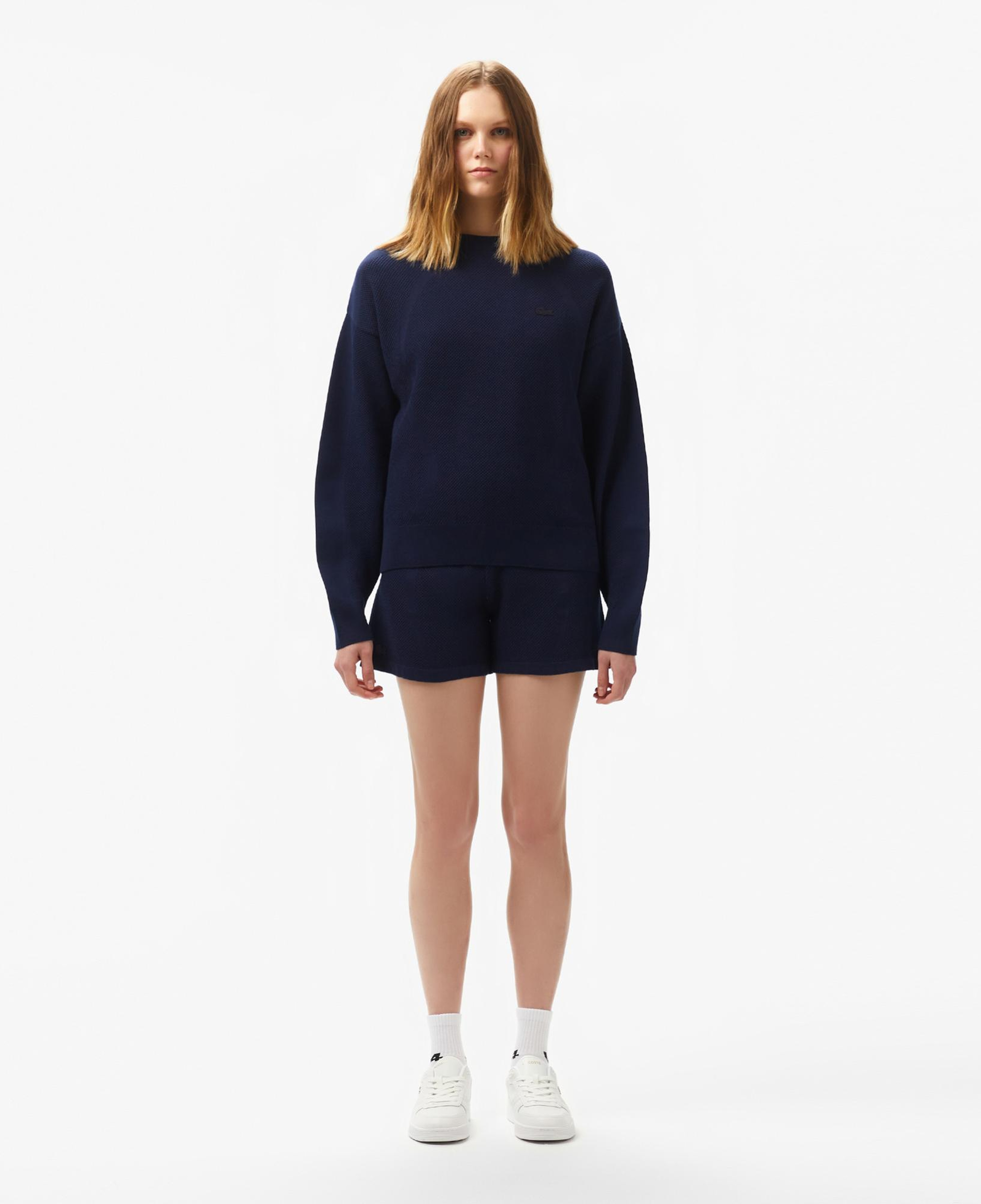 Lacoste Kadın Relaxed Fit Lacivert Şort