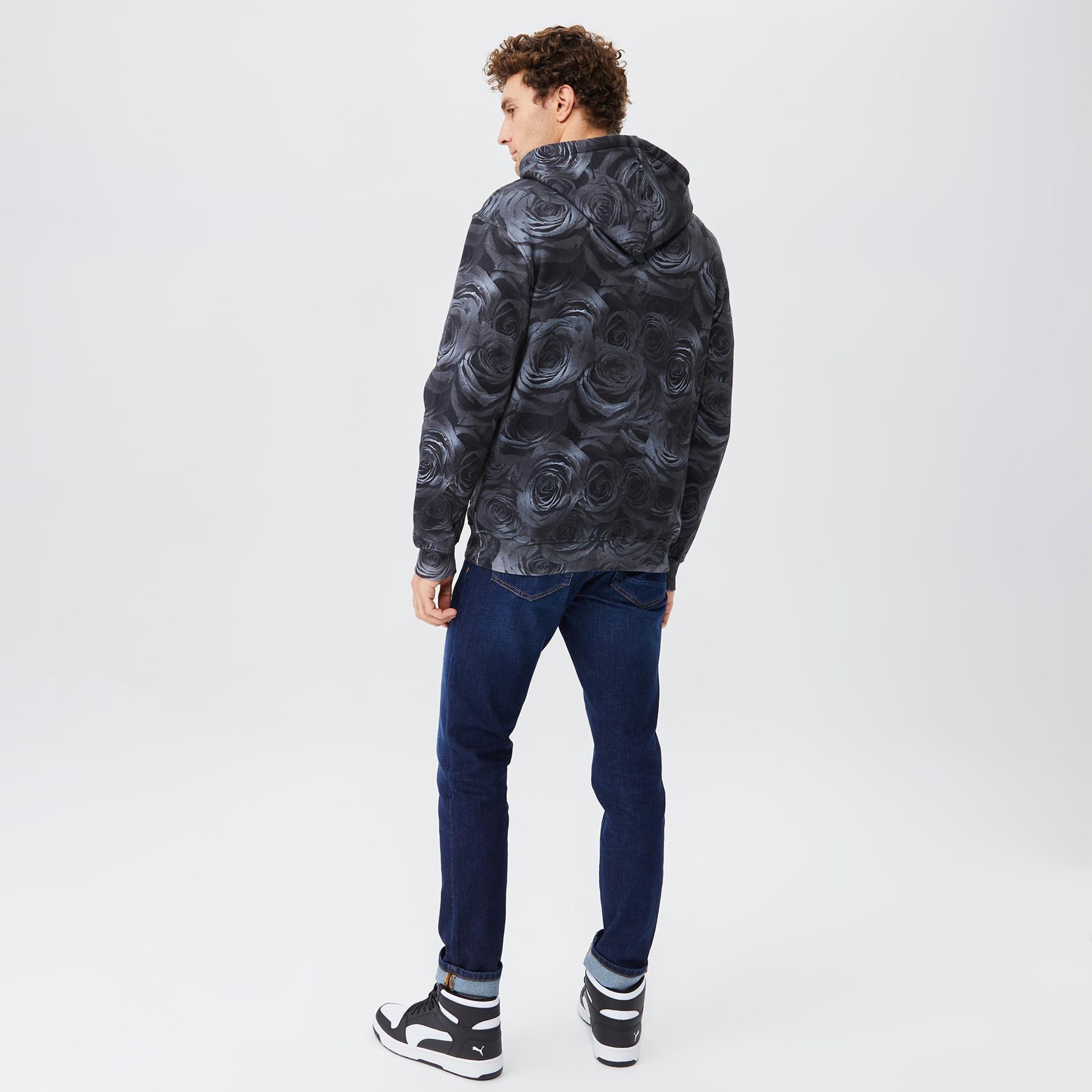 The Hundreds Rosa Erkek Siyah Hoodie