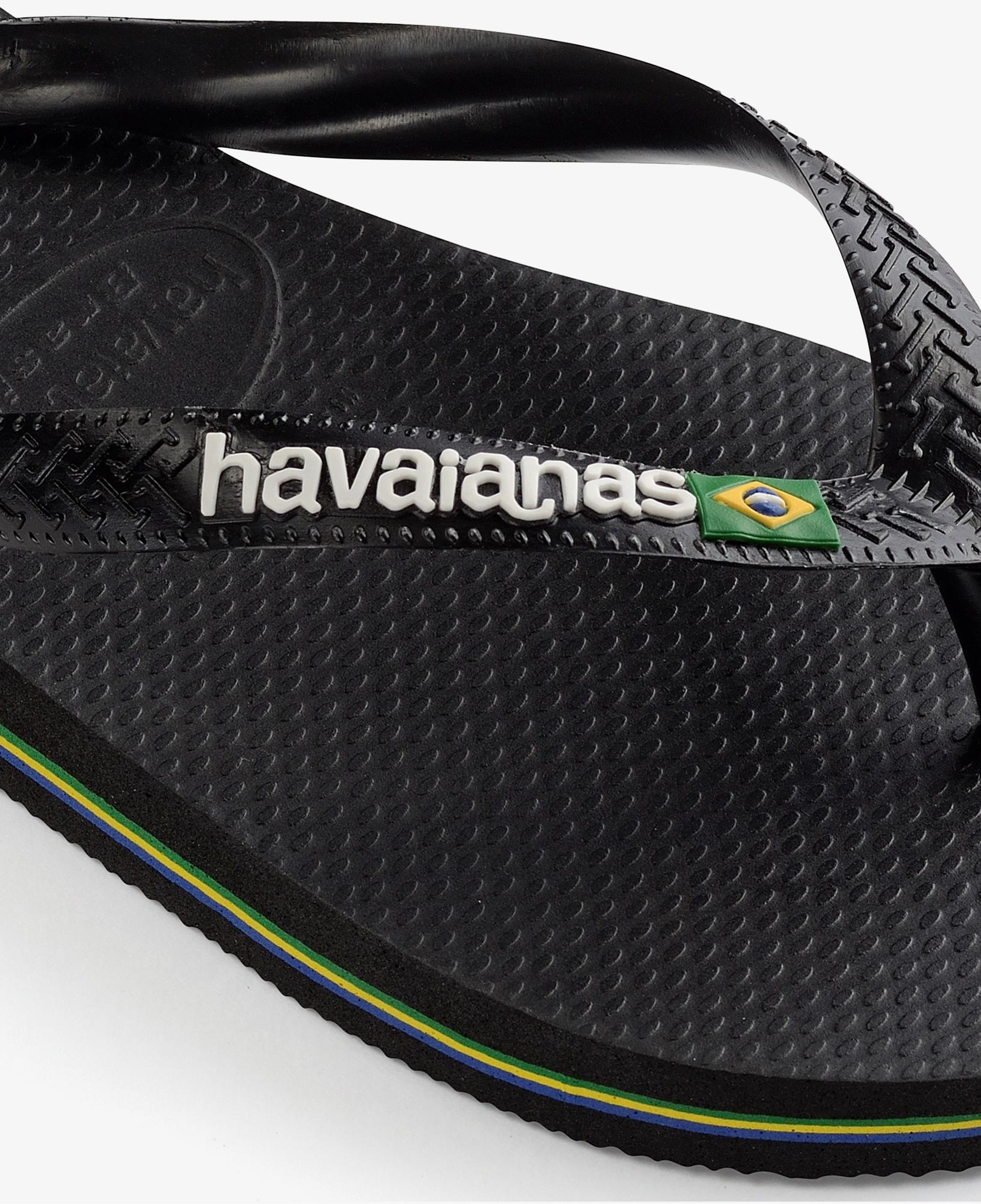Havaianas Brasil Logo Erkek Siyah Terlik