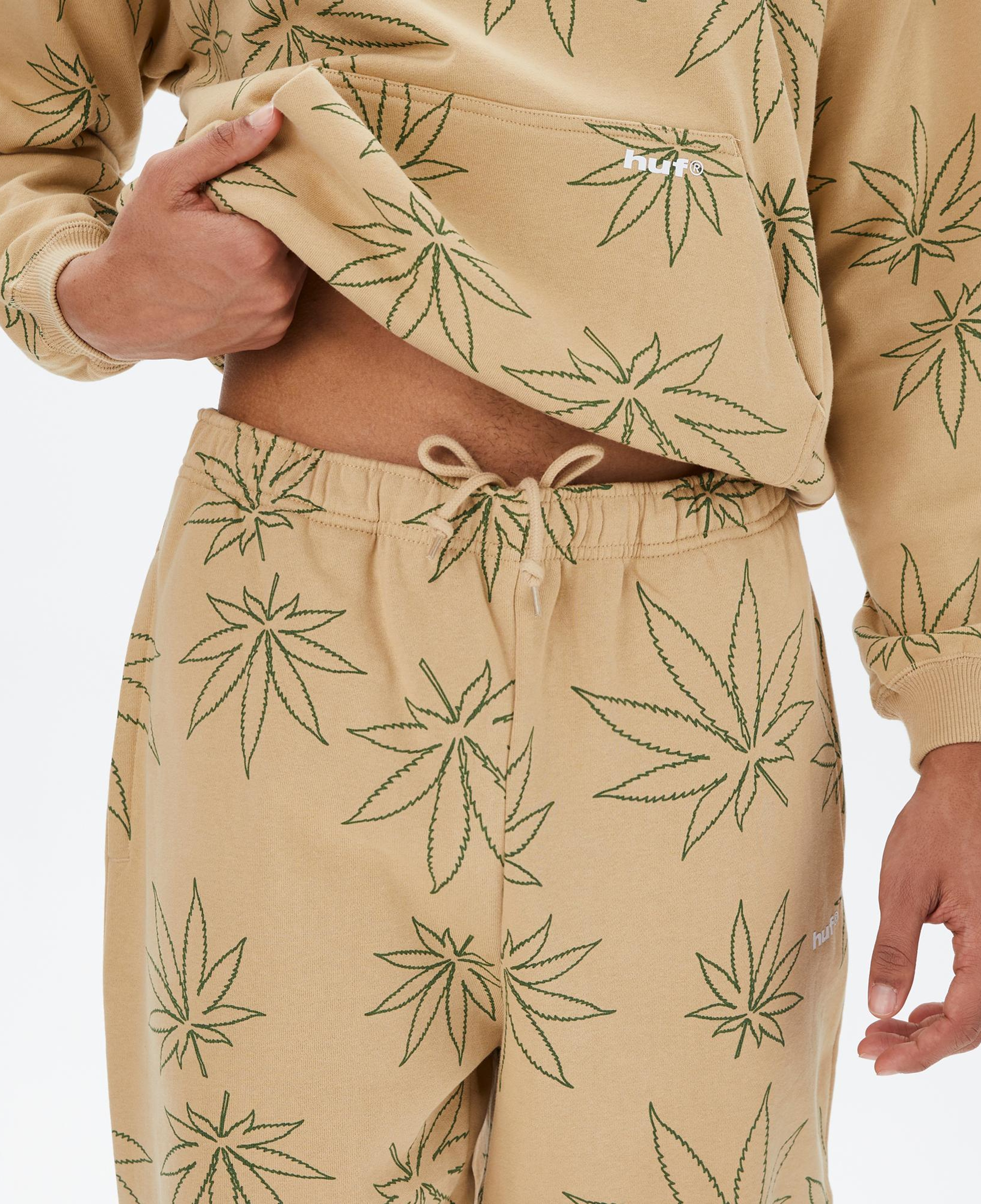 HUF Plantlife Polar Erkek Siyah Eşofman Altı
