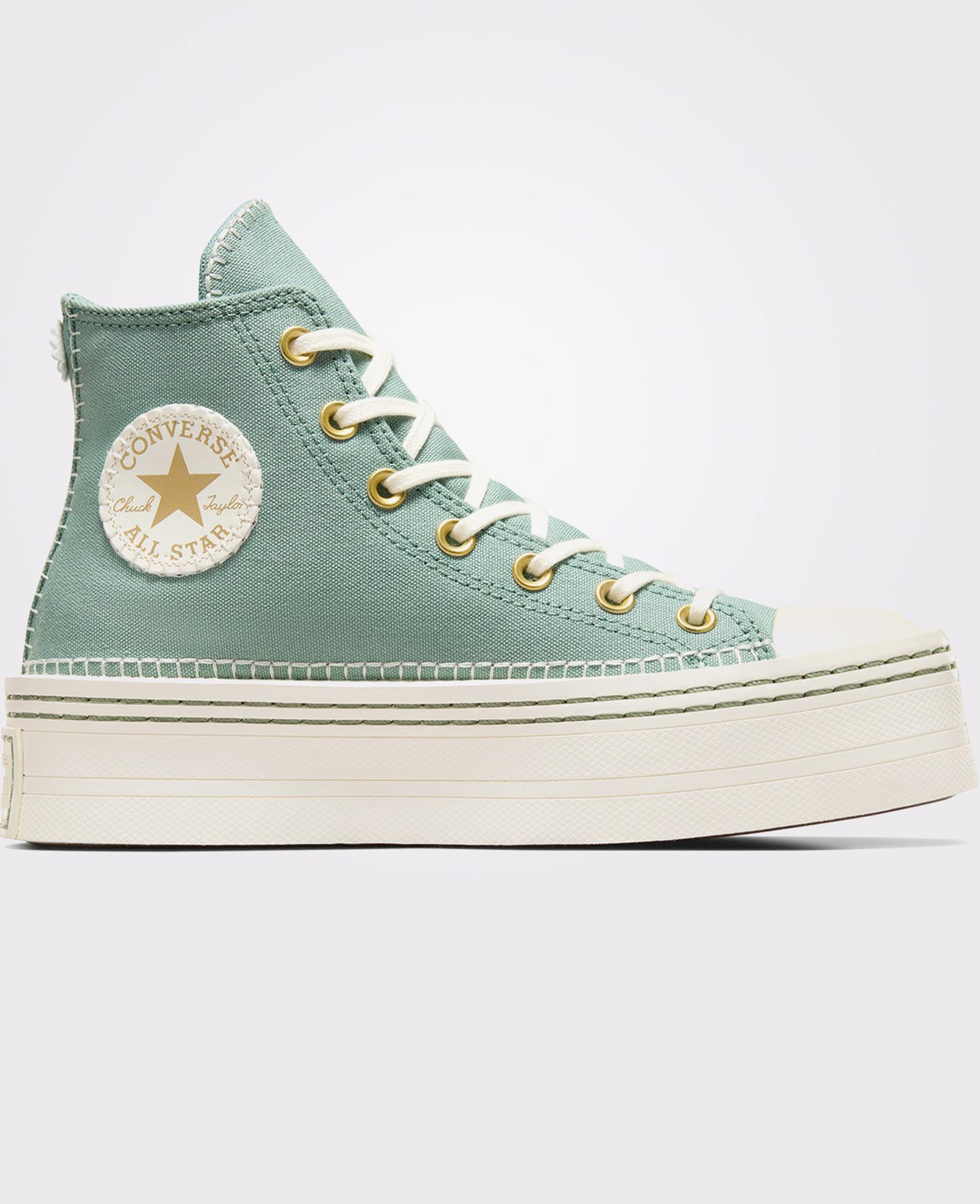 Converse Chuck Taylor All Star Lift Kadın Yeşil Platform Sneaker