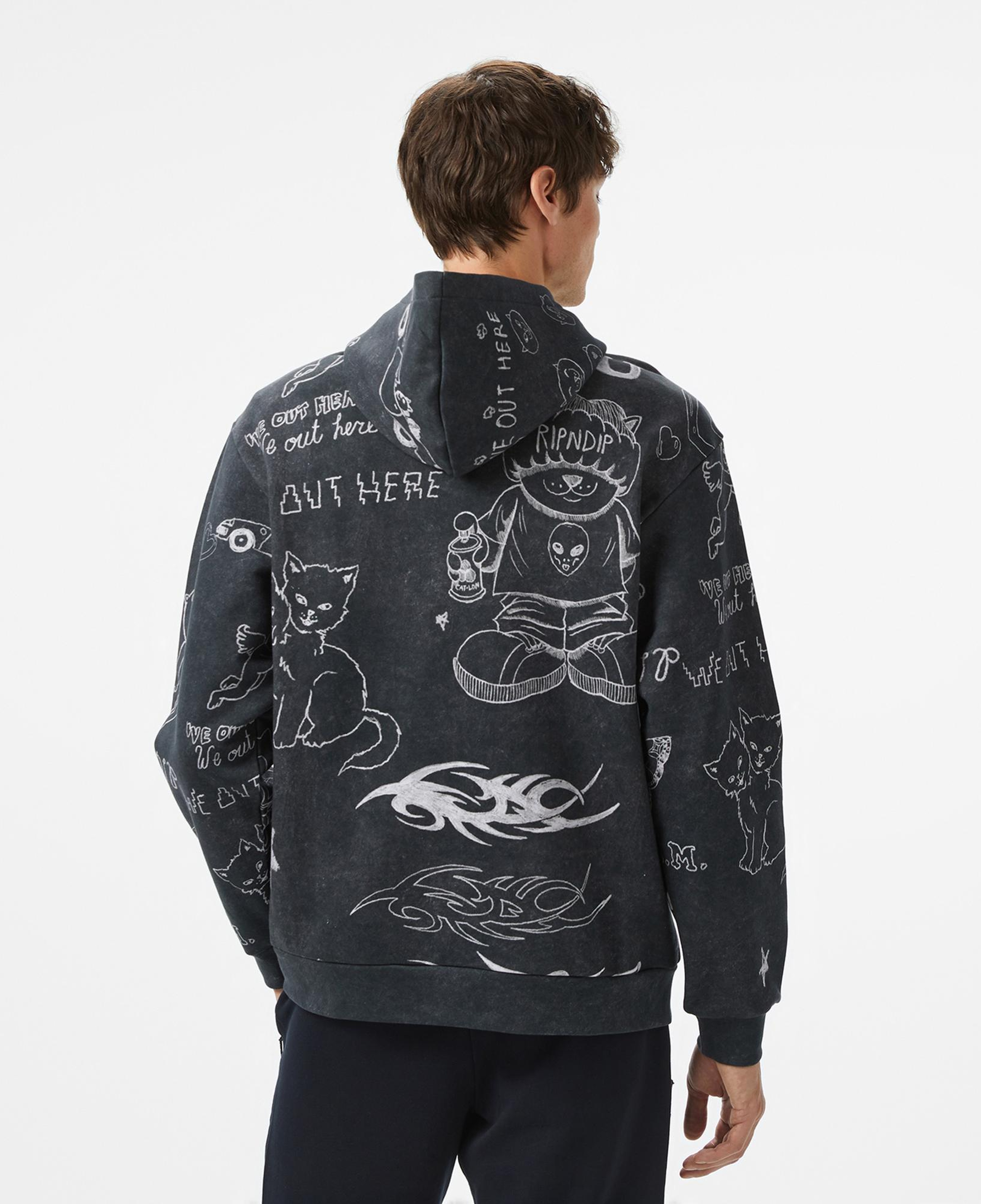 Ripndip Nermal Domination Erkek Siyah Hoodie