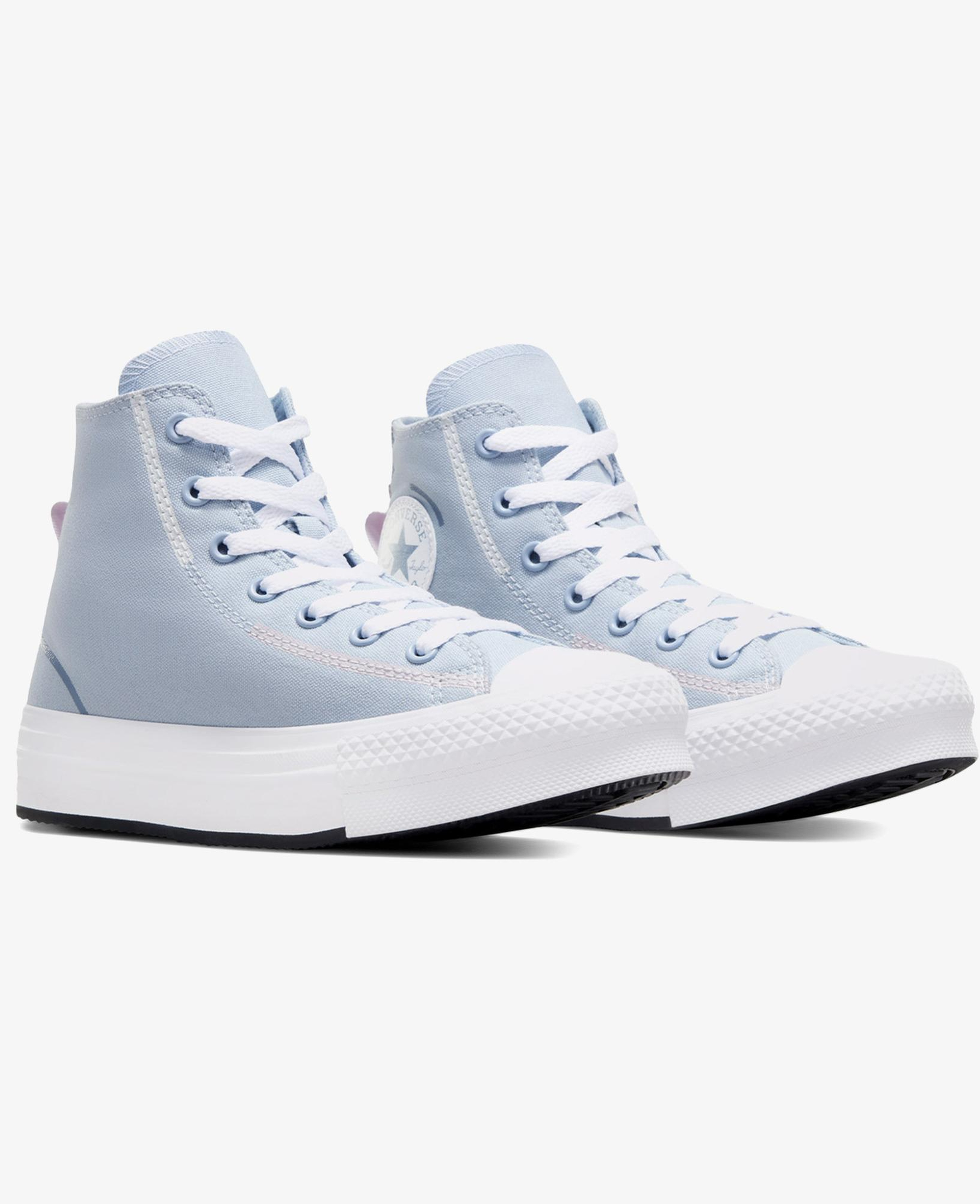 Converse Chuck Taylor All Star Lift Genç Mavi Platform Sneaker