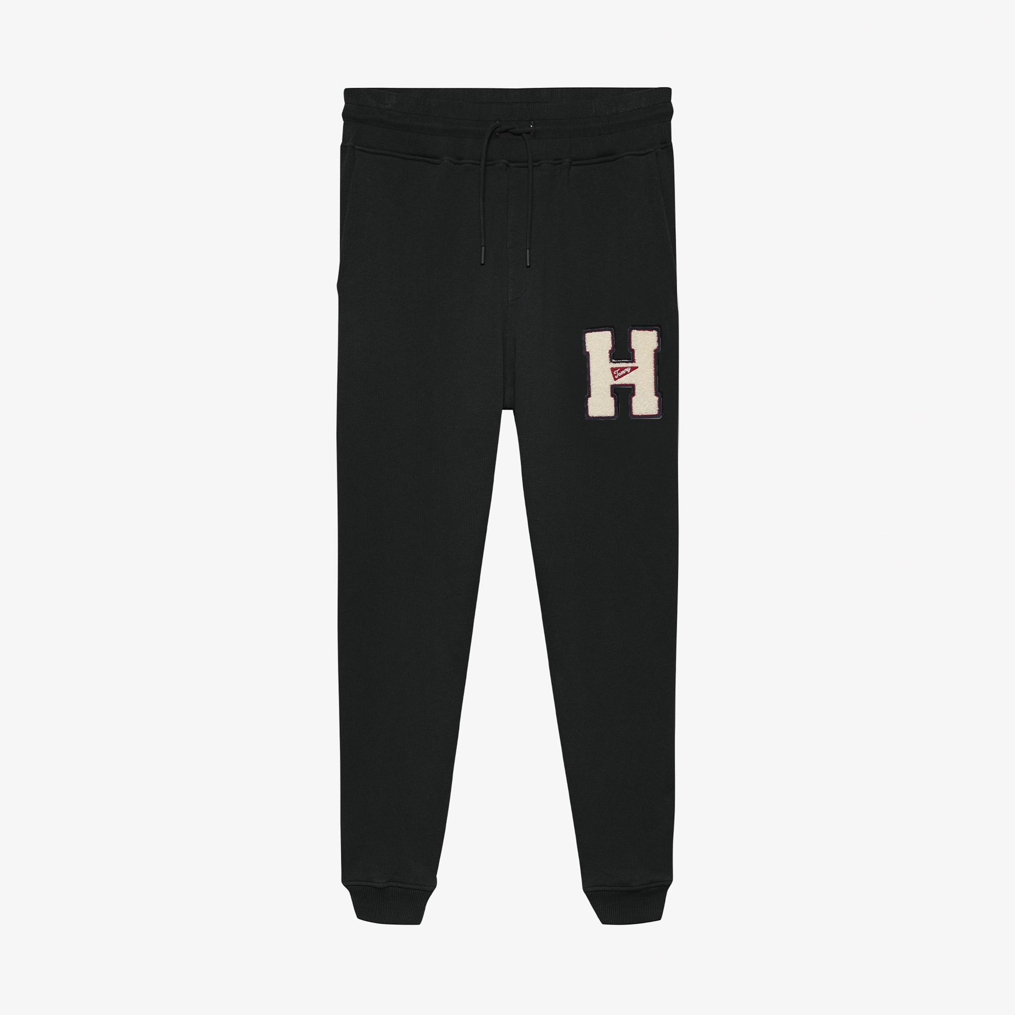 Tommy Hilfiger Tjm Towel Patch Terry Erkek Siyah Eşofman Altı