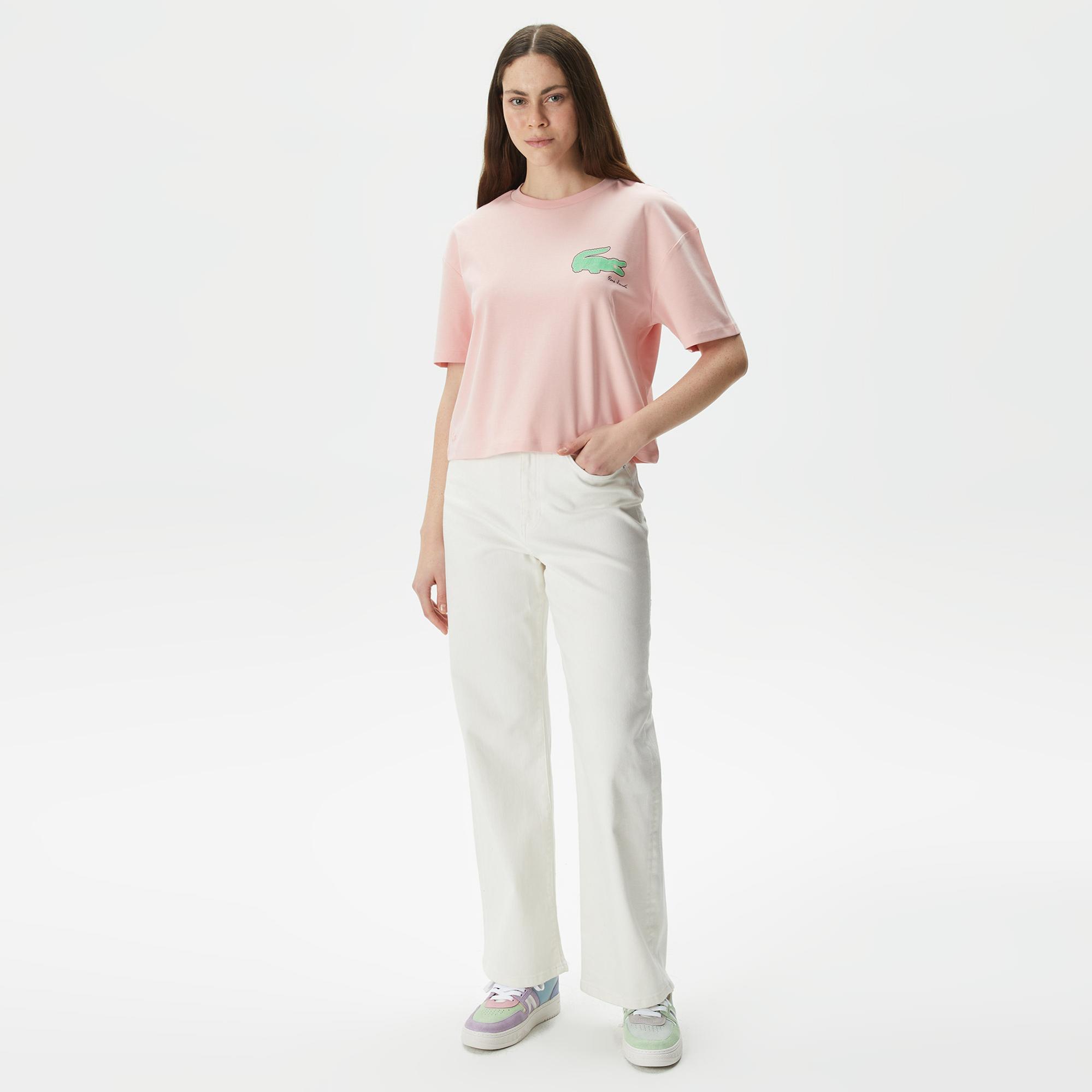 Lacoste Classic Kadın Beyaz T-Shirt