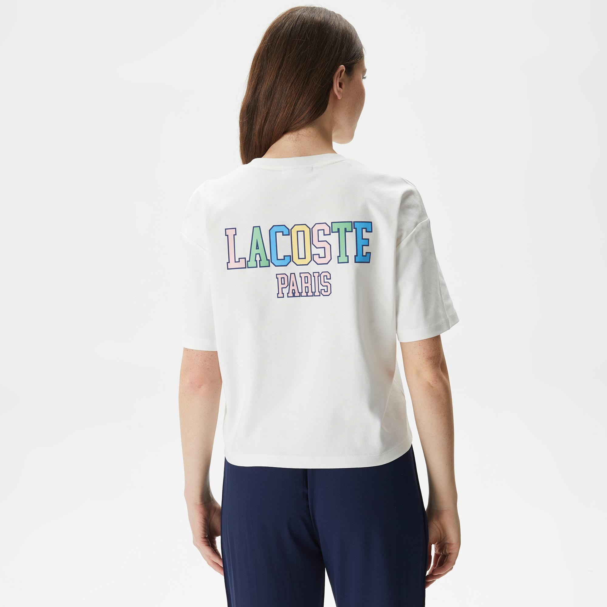 Lacoste Classic Kadın Beyaz T-Shirt