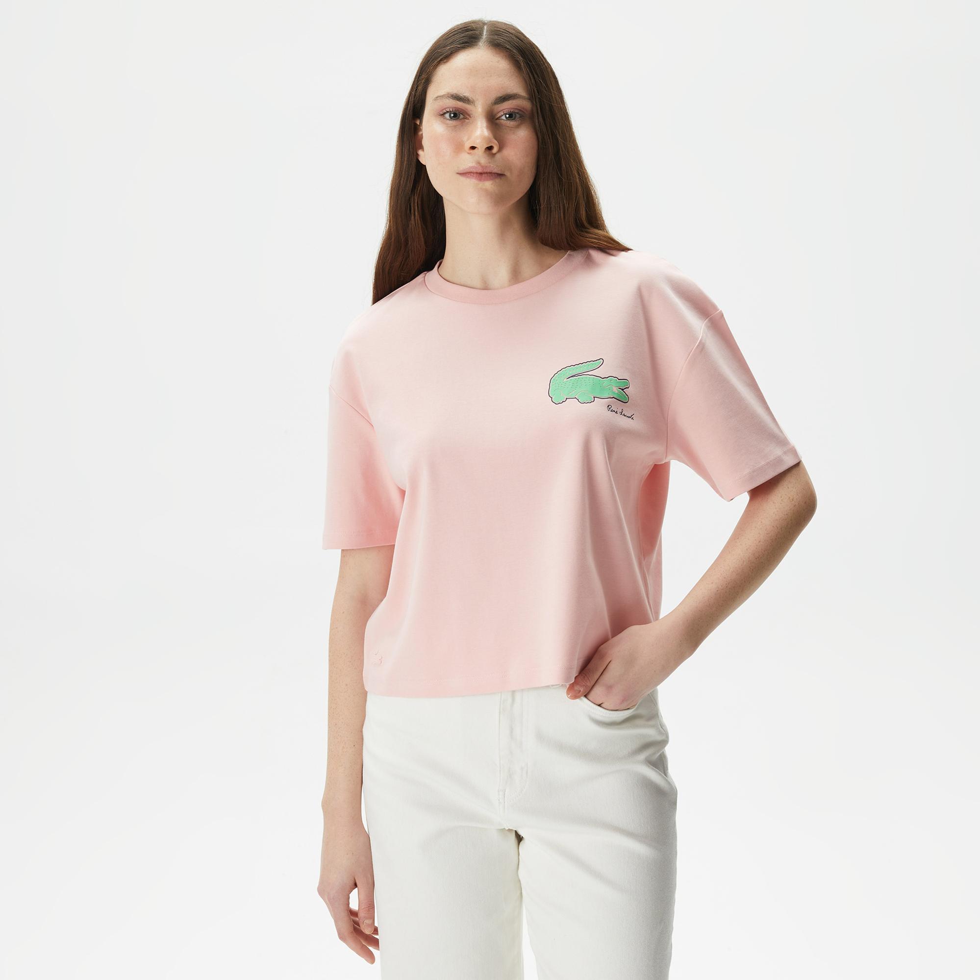 Lacoste Classic Kadın Beyaz T-Shirt