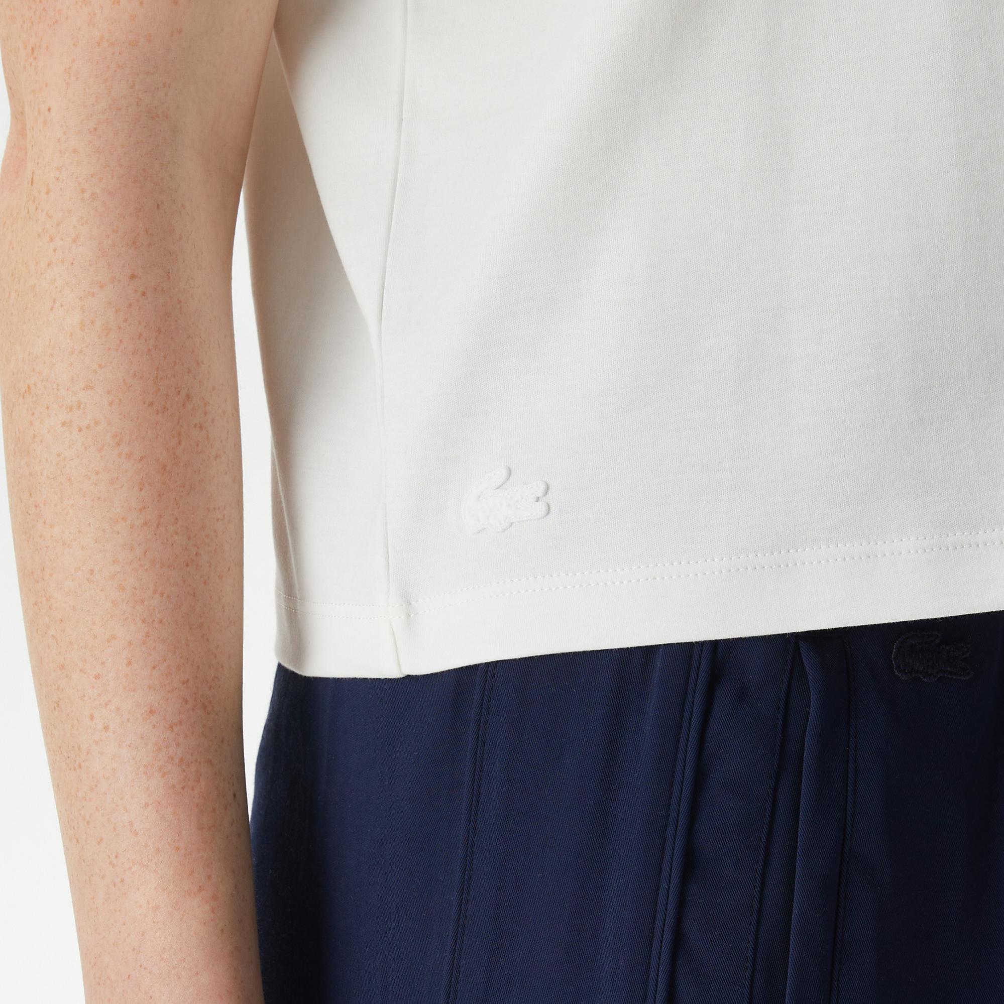 Lacoste Classic Kadın Beyaz T-Shirt